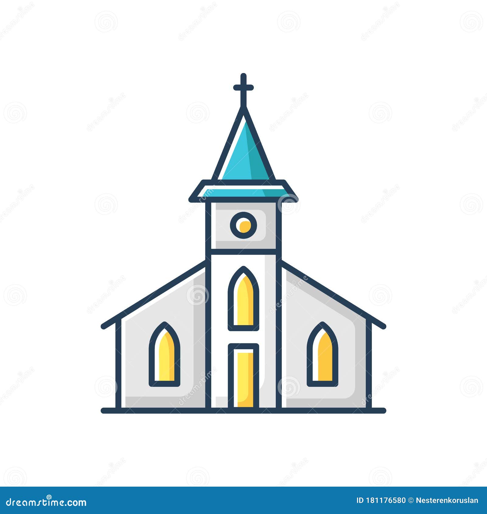 Значок цветов Rgb католической церкви Иллюстрация вектора - иллюстрации  насчитывающей община, евангелие: 181176580