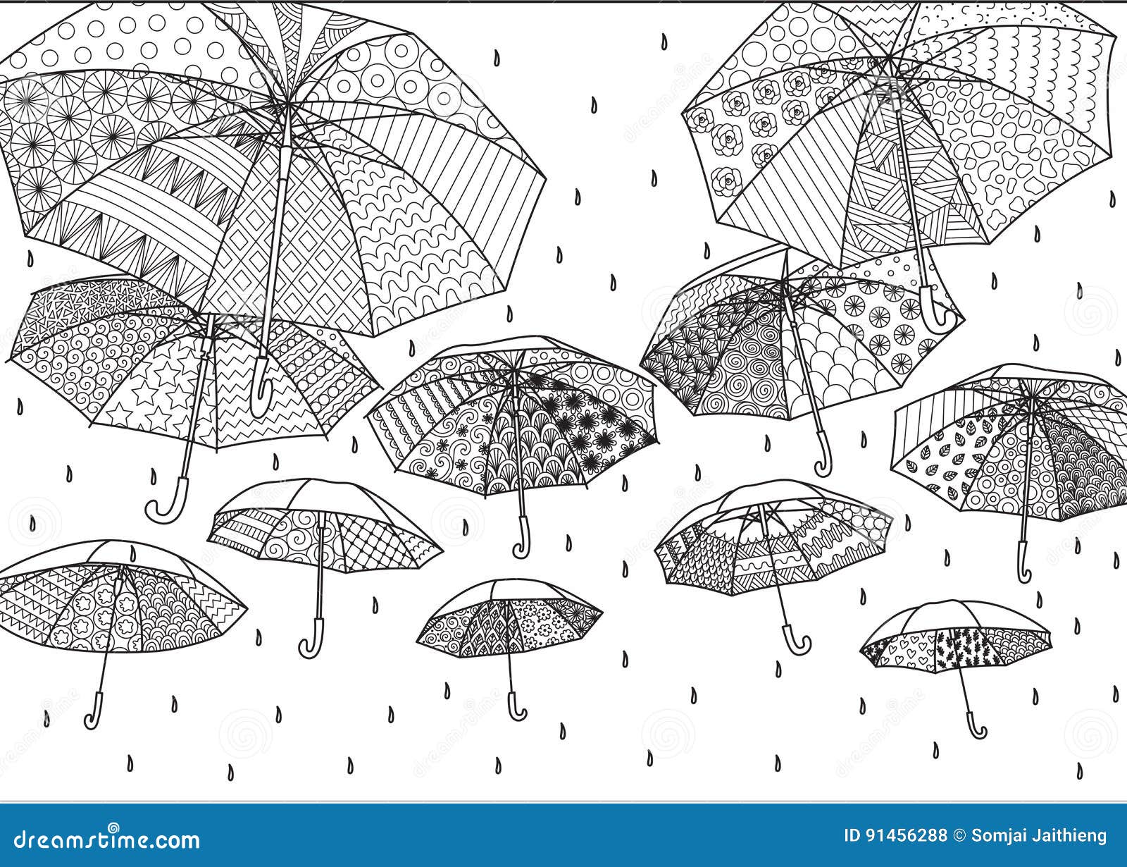 График зонтик