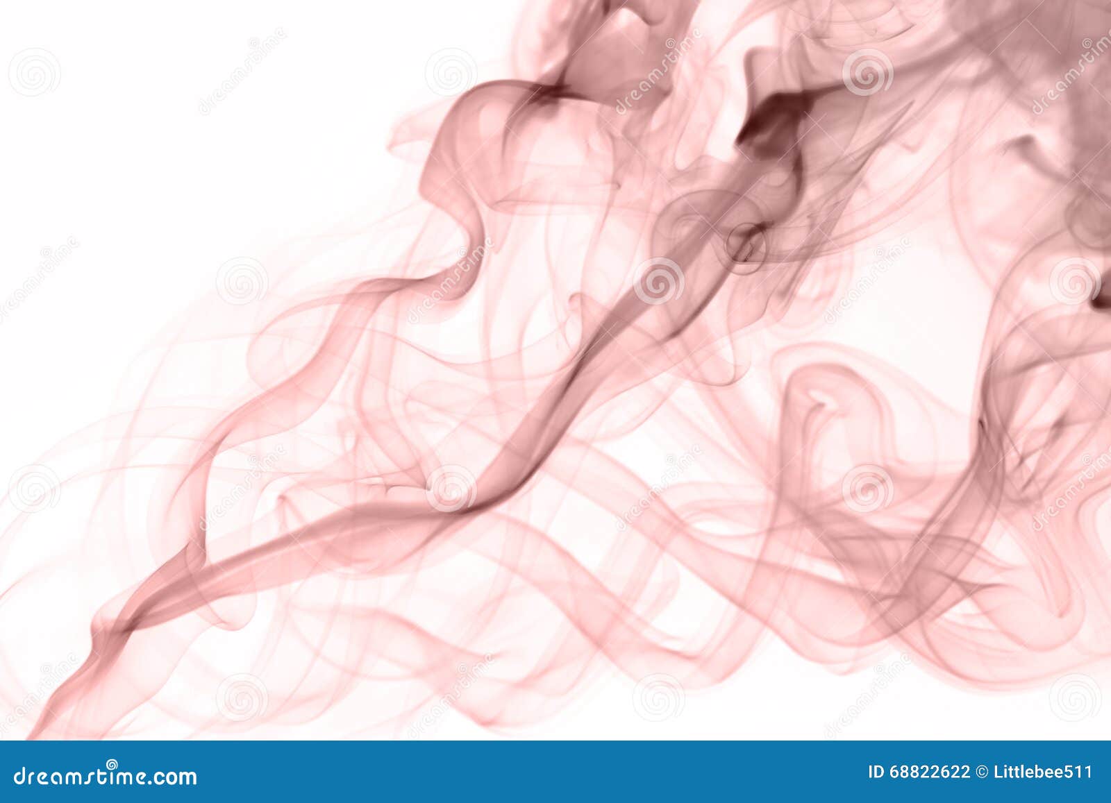 Изгибающ розовый кварц покрасьте дым на белой предпосылке Стоковое Фото -изображение насчитывающей легкий, жидкость: 68822622