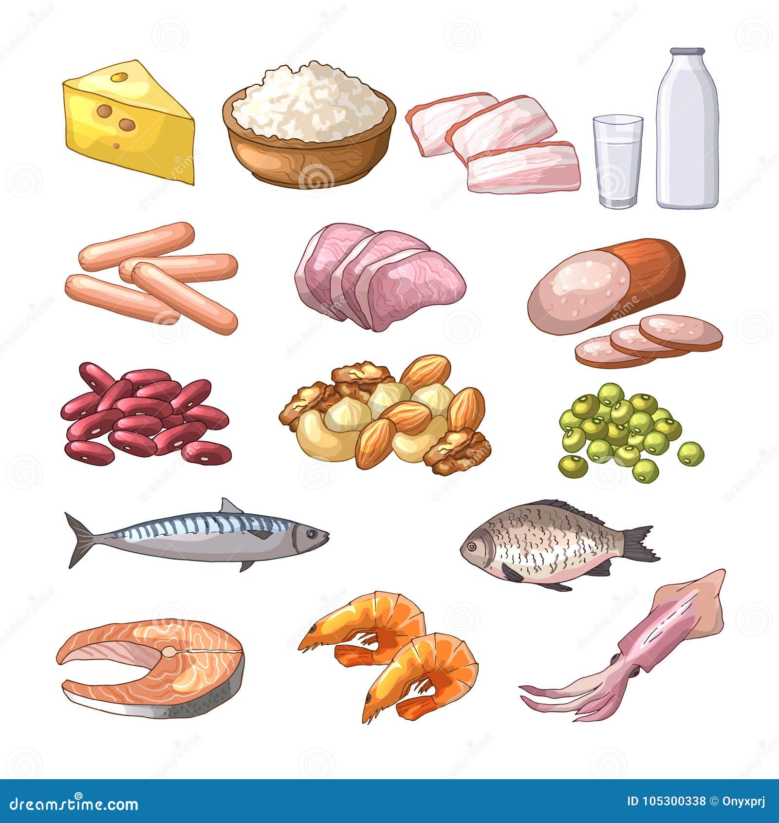 Картинки продуктов питания по отдельности