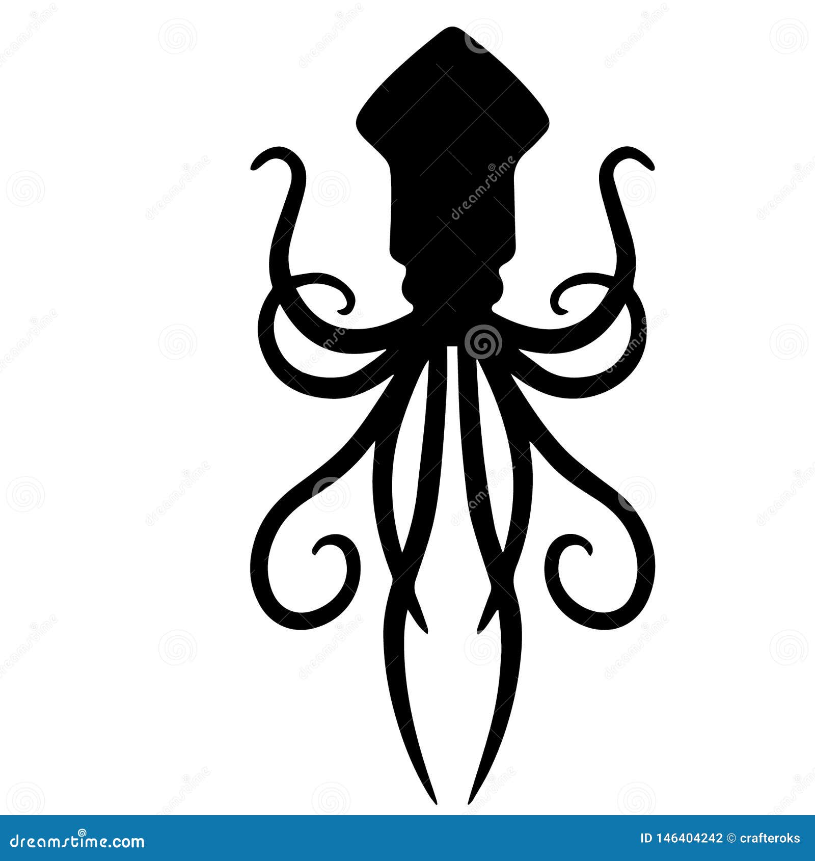 Illyustraciya Vektora Osminoga Kraken Crafteroks Illyustraciya Vektora Illyustracii Naschityvayushej 146404242