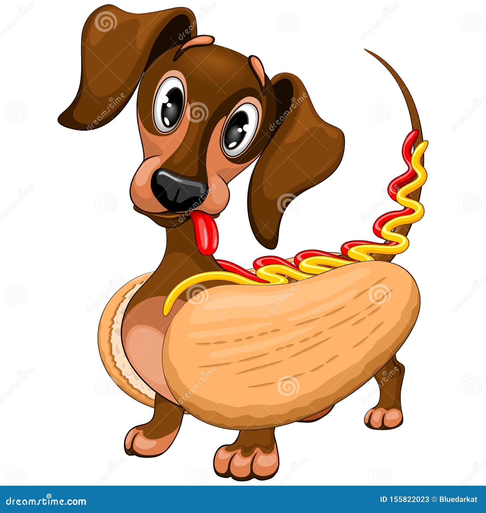 Hot Dog Cartoon
