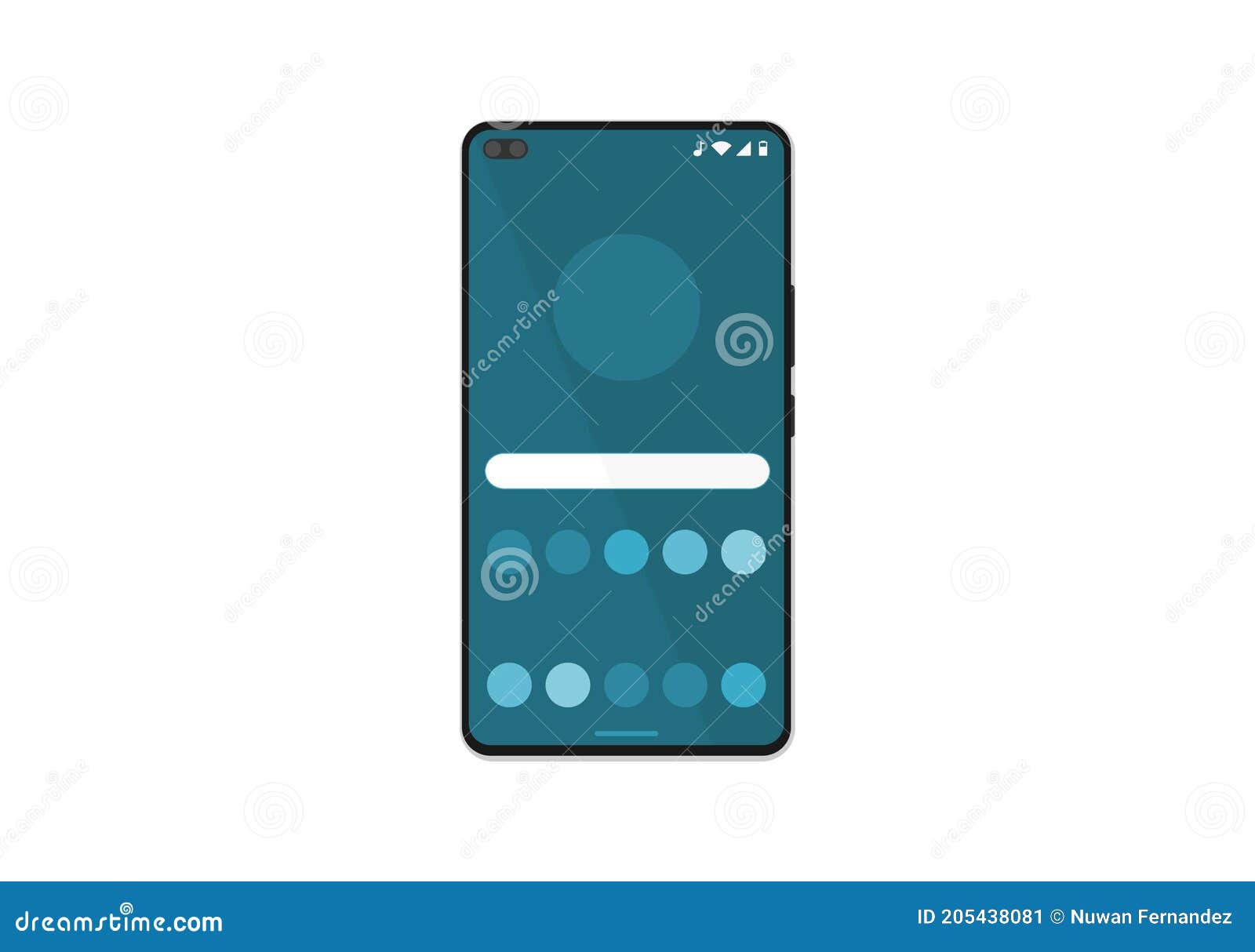Иллюстрация смартфонов Android. Современный вектор пользовательского  интерфейса. Иллюстрация вектора - иллюстрации насчитывающей самомоднейше,  нот: 205438081