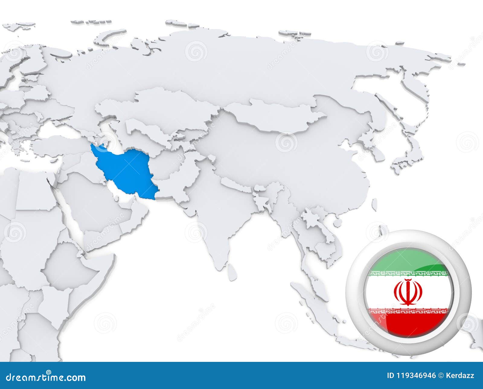 иран на карте азии