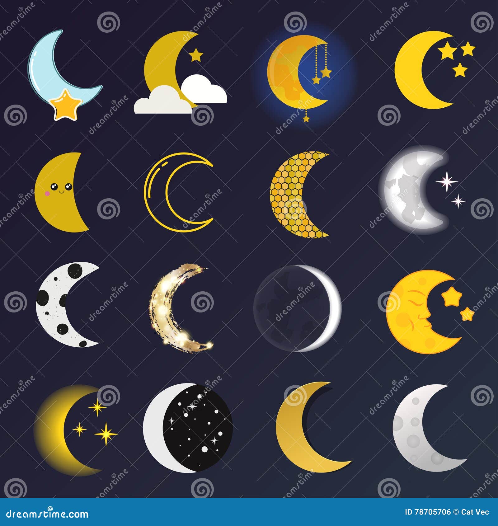 Месяц вектор. Луна месяц. Лунный месяц иллюстрация. Месяц или полумесяц. 3 месяца в лунах