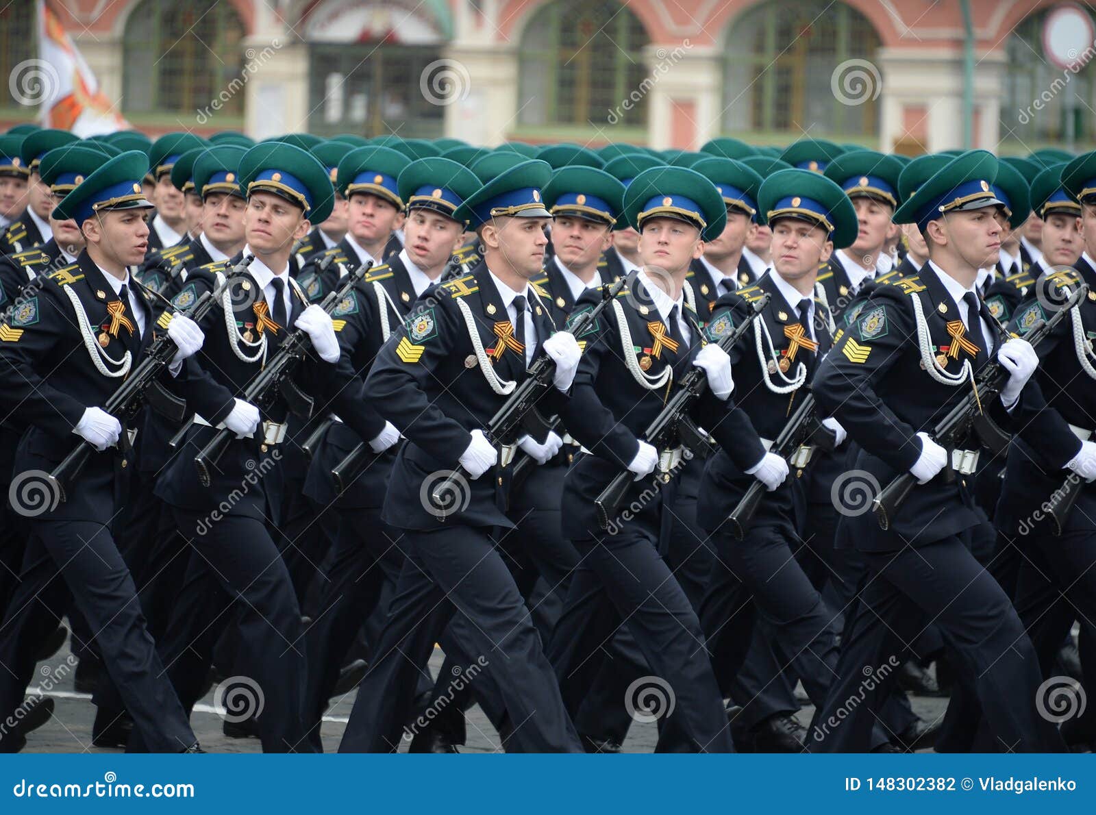 Первый пограничный кадетский военный корпус. Пограничники на параде Победы.