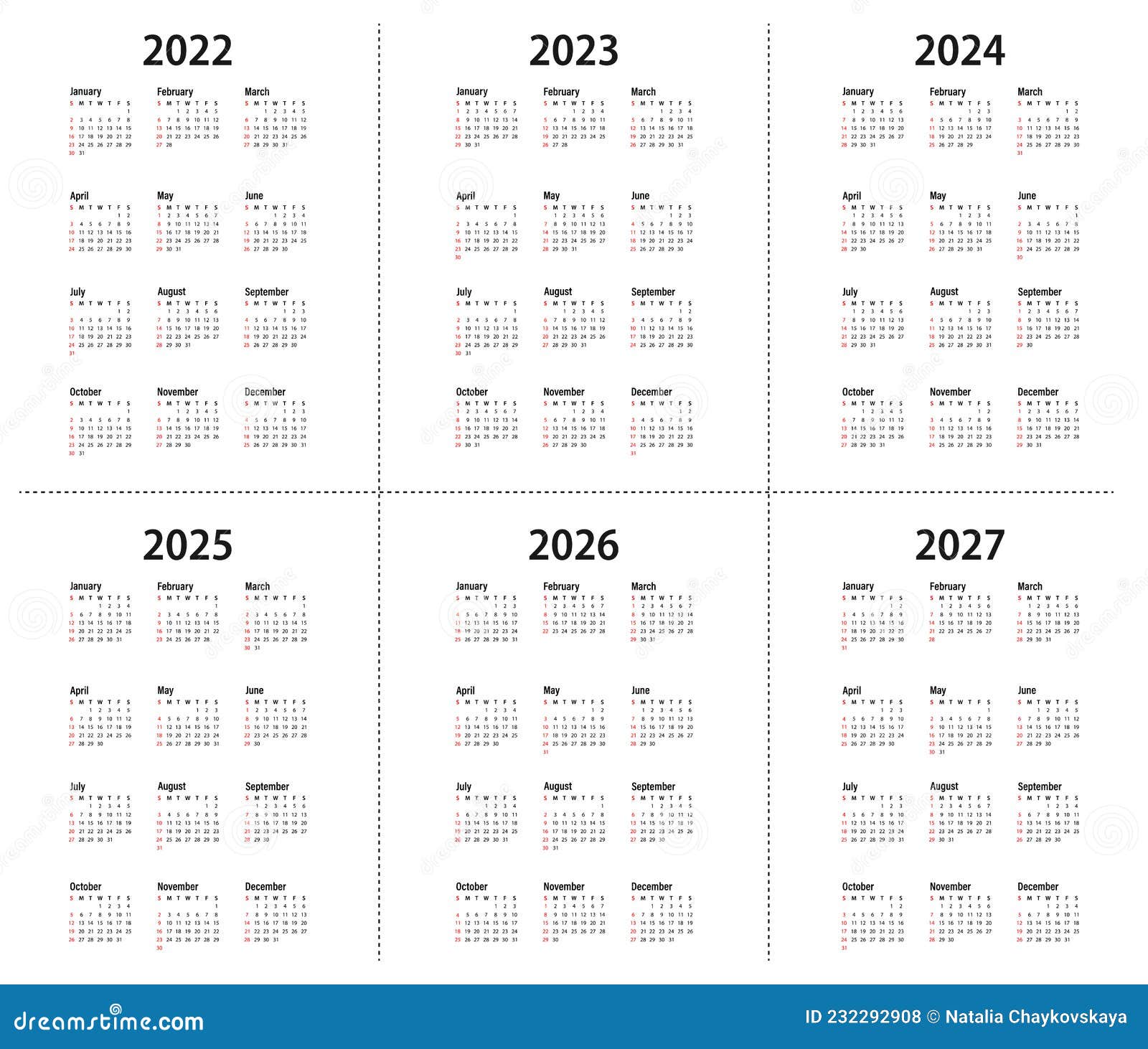 Календарь на 2025 2026 2027 года 2026 Basic Calendar in White Background 23899767 Vector Art at Vecteezy