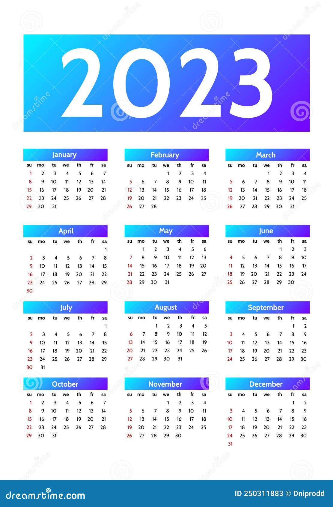 календарь на 2023 год изолирован на белом фоне Иллюстрация вектора -  иллюстрации насчитывающей декабрь, календар: 250311883