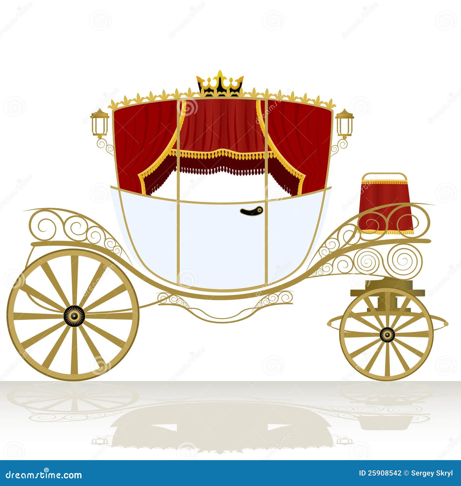 Карета Иллюстрация Вектора. Иллюстрации Насчитывающей Украшение.