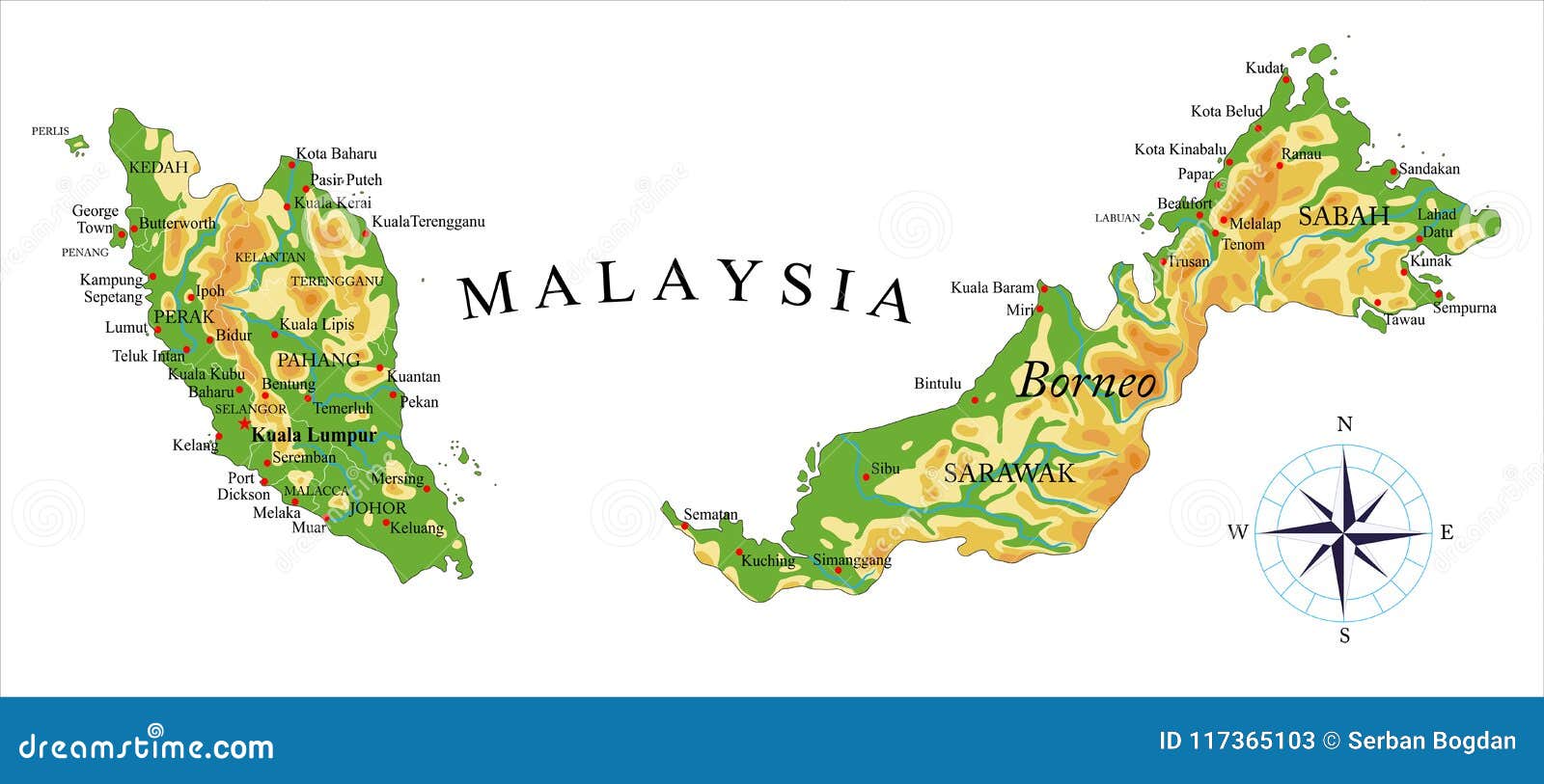 Штаты малайзии. Малайзия рельеф карта. Малайзия на карте. Физическая карта Малайзии. Рельеф Малайзии.