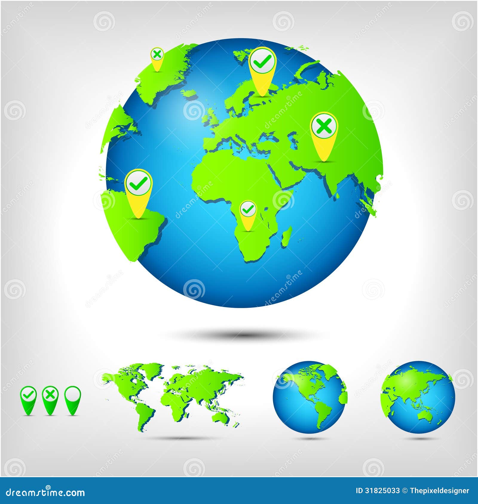 Карта мира. Глобус. иллюстрация вектора. иллюстрации насчитывающей цифрово- 31825033