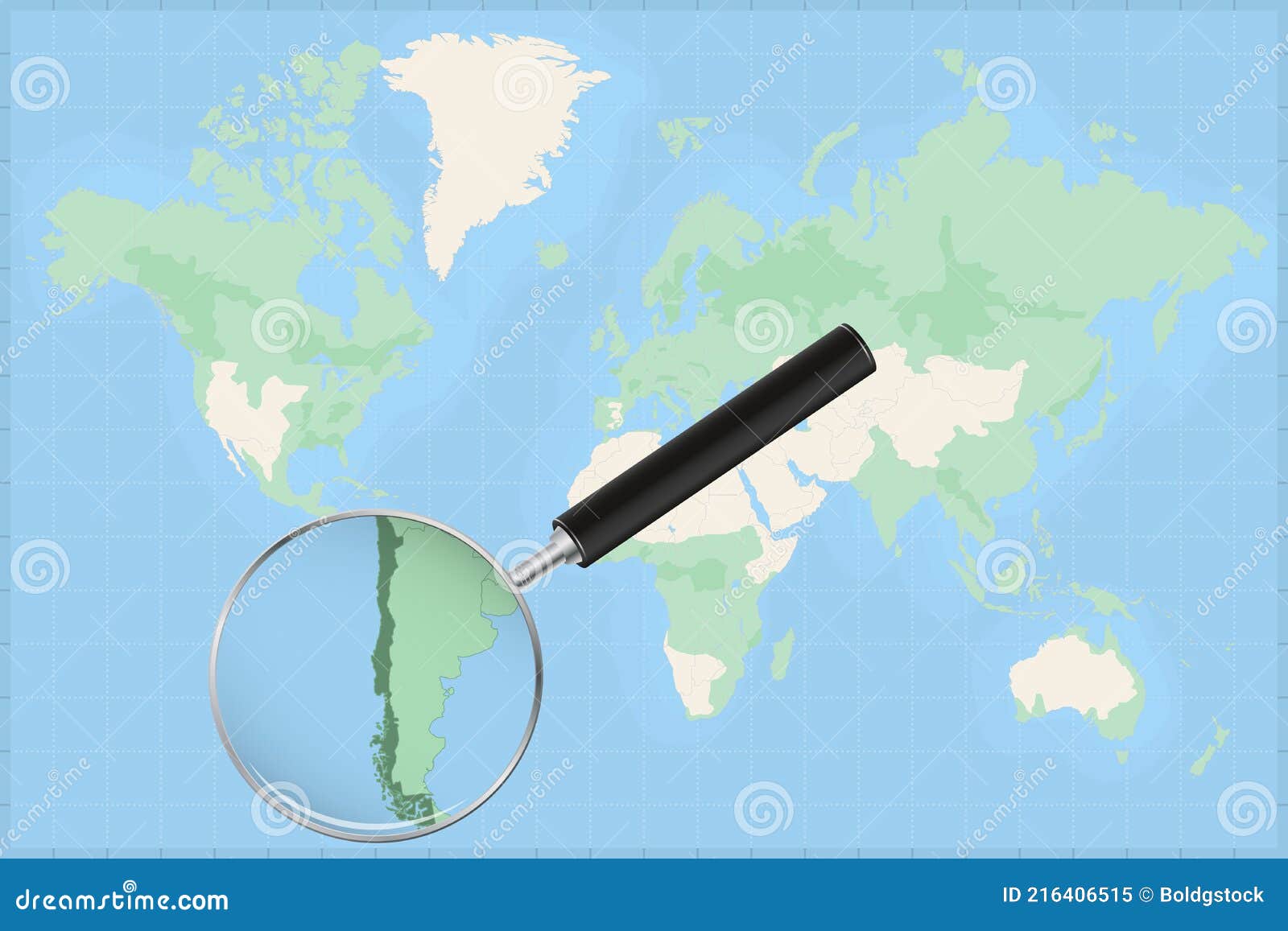 карта мира с лупой на карте Иллюстрация вектора - иллюстрации насчитывающейзона, республика: 216406515
