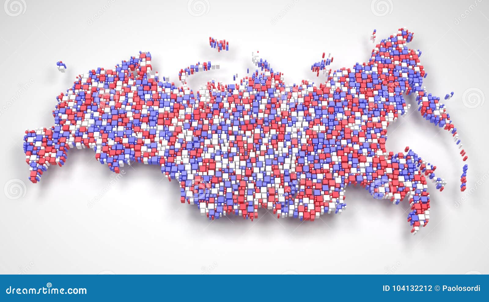 Карта россии мозаика