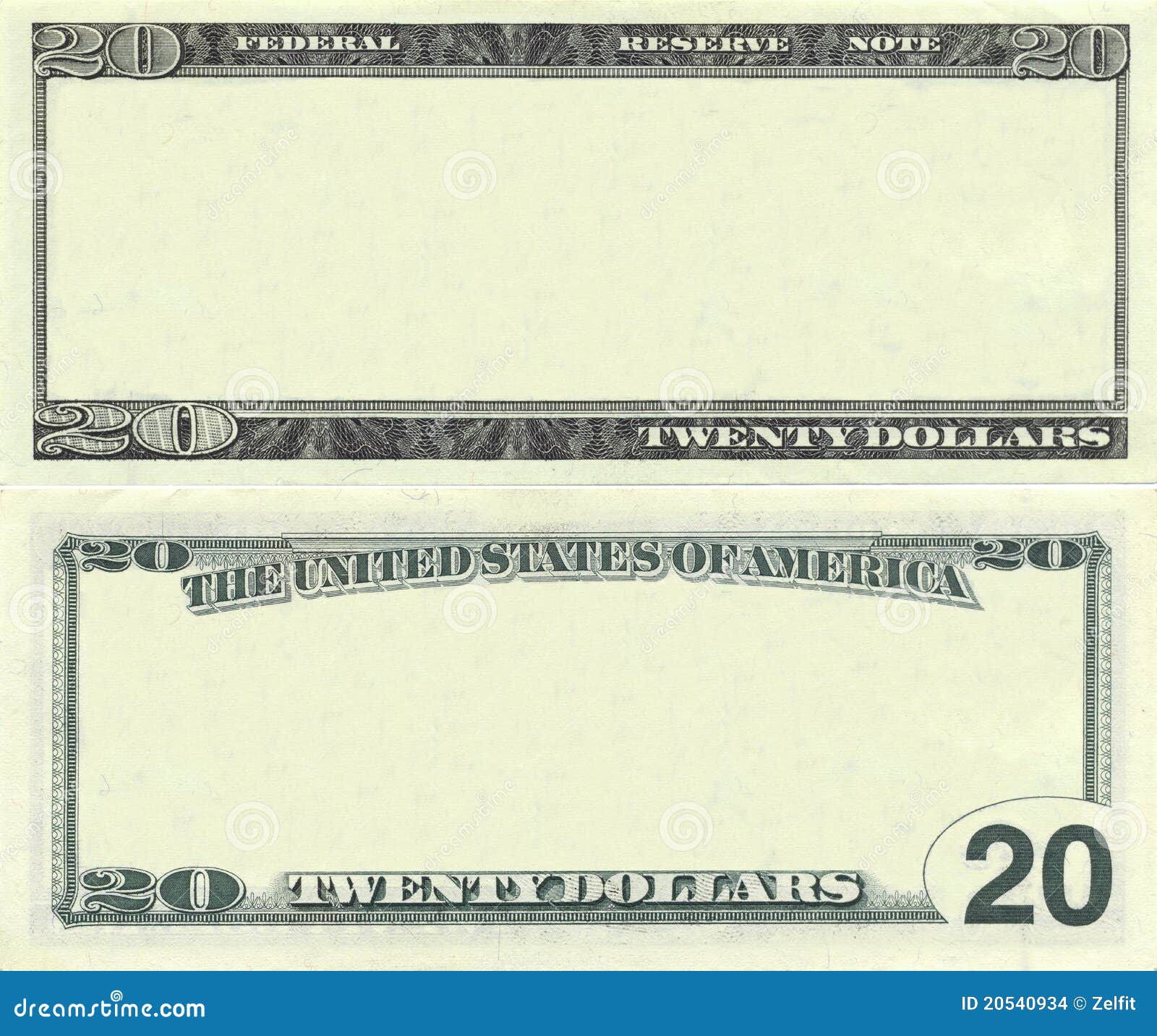 T me blank banknotes