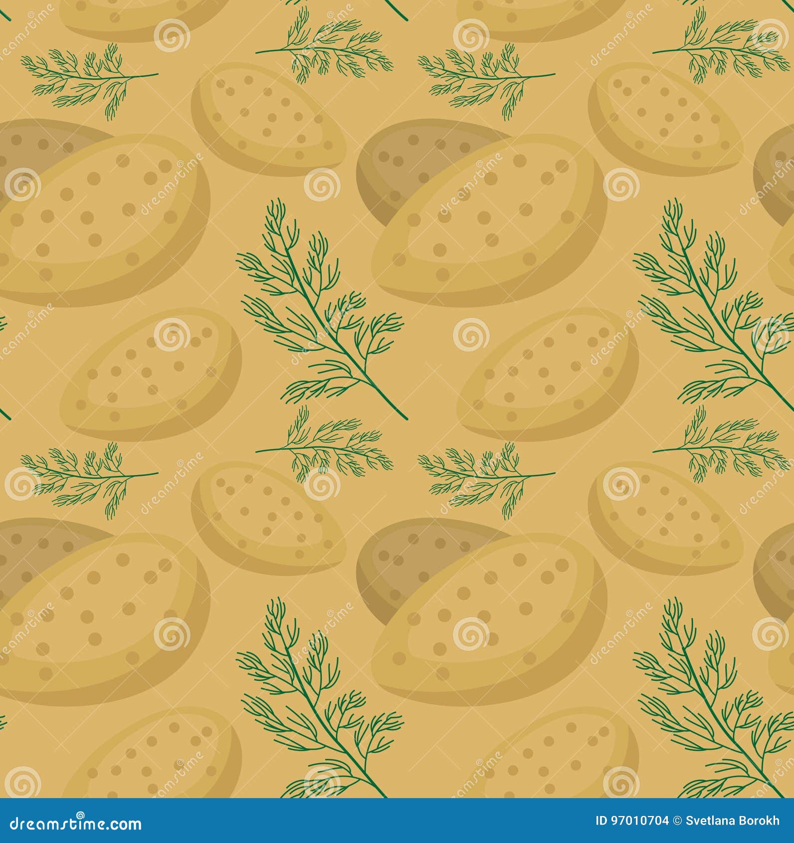 Фон с картошкой