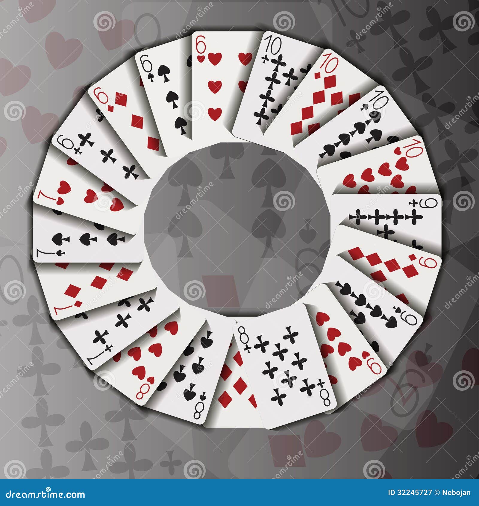 В четырех кругах разложено 7 карт. Карточный круг. Карточная игра по кругу. Игральные карты кругом. Карты разложенные по кругу.