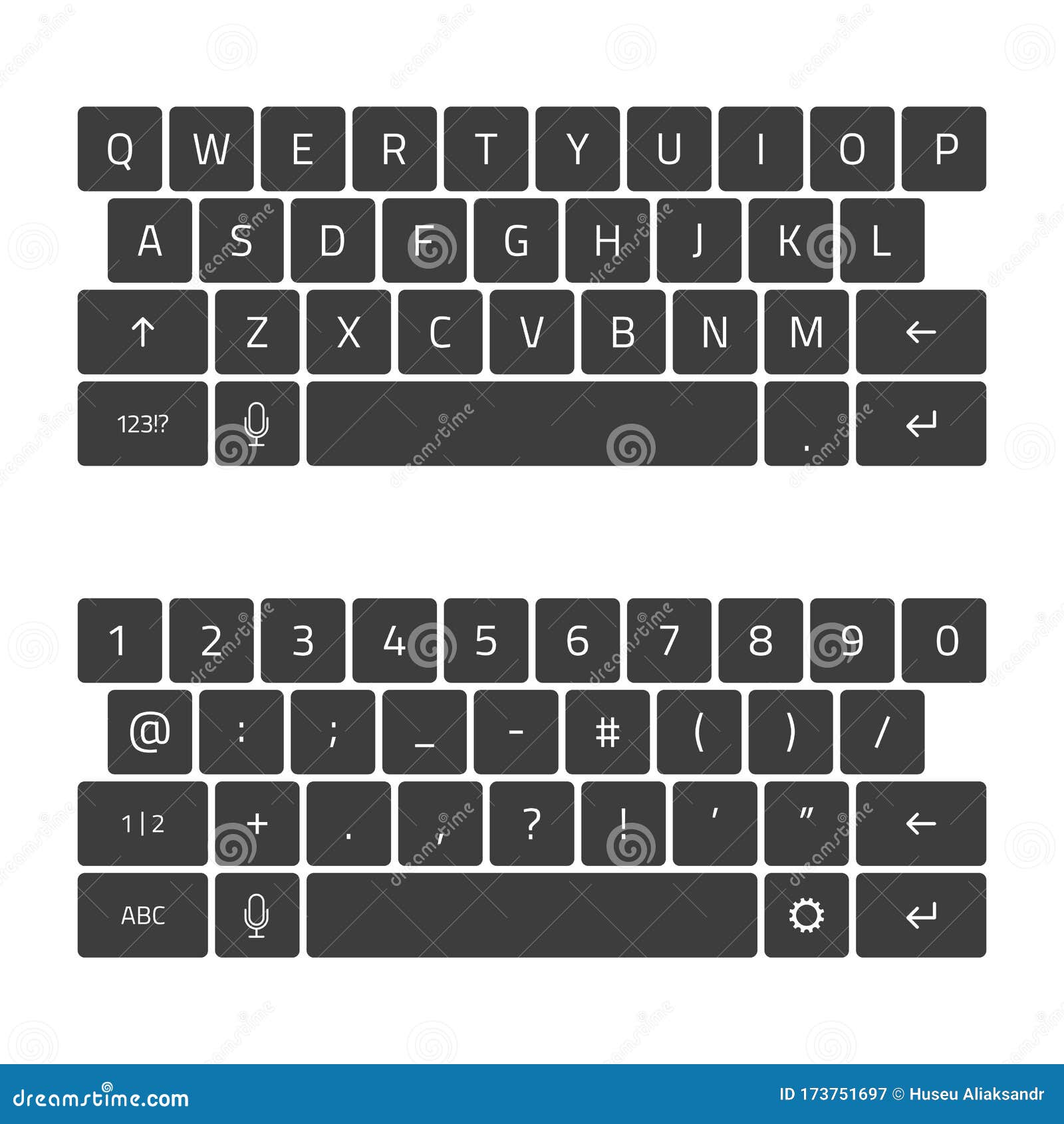 Клавиатура для смартфонов. иллюстрация вектора. иллюстрации насчитывающей  передвижно - 173751697