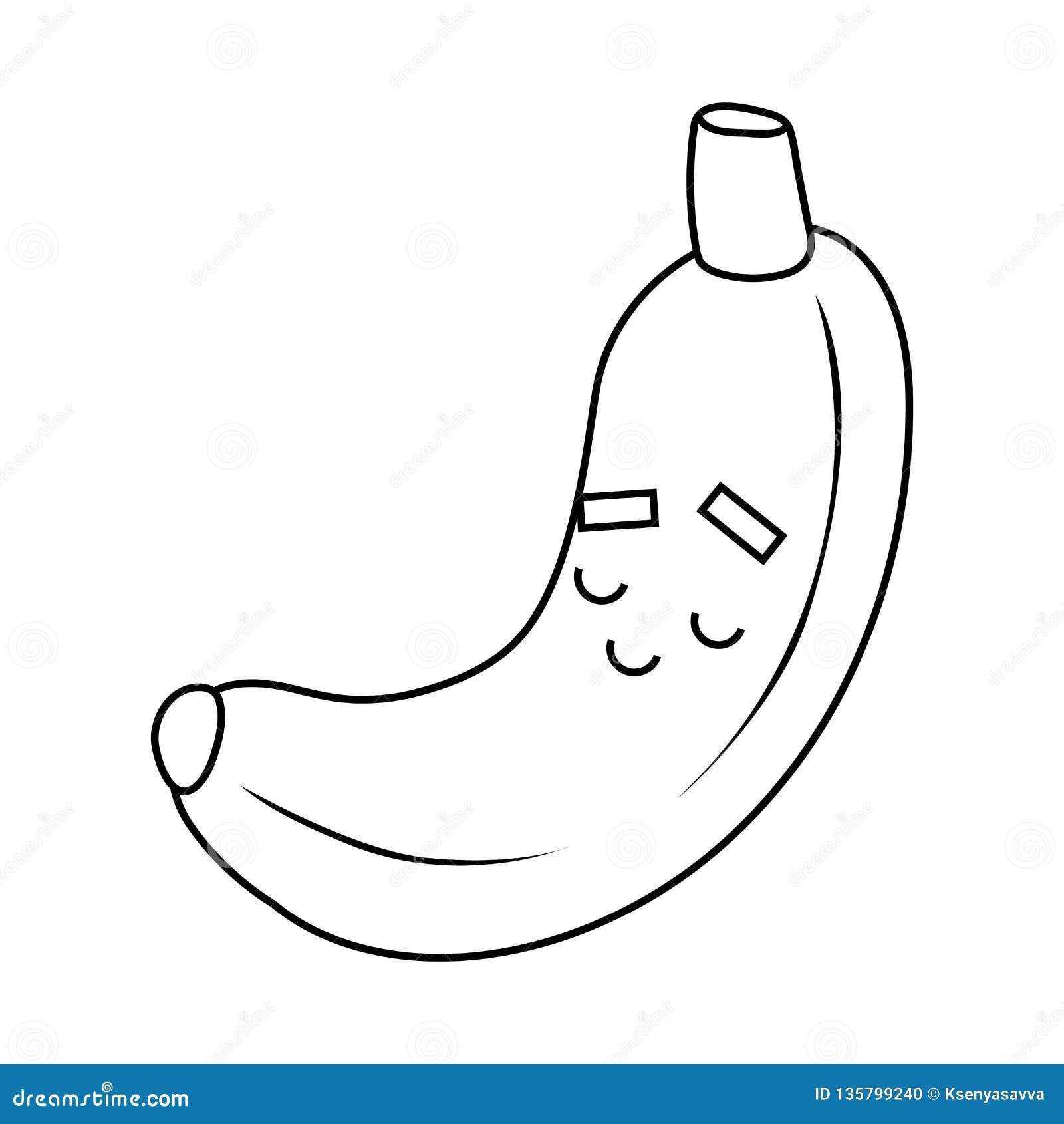 Кот банан раскраска
