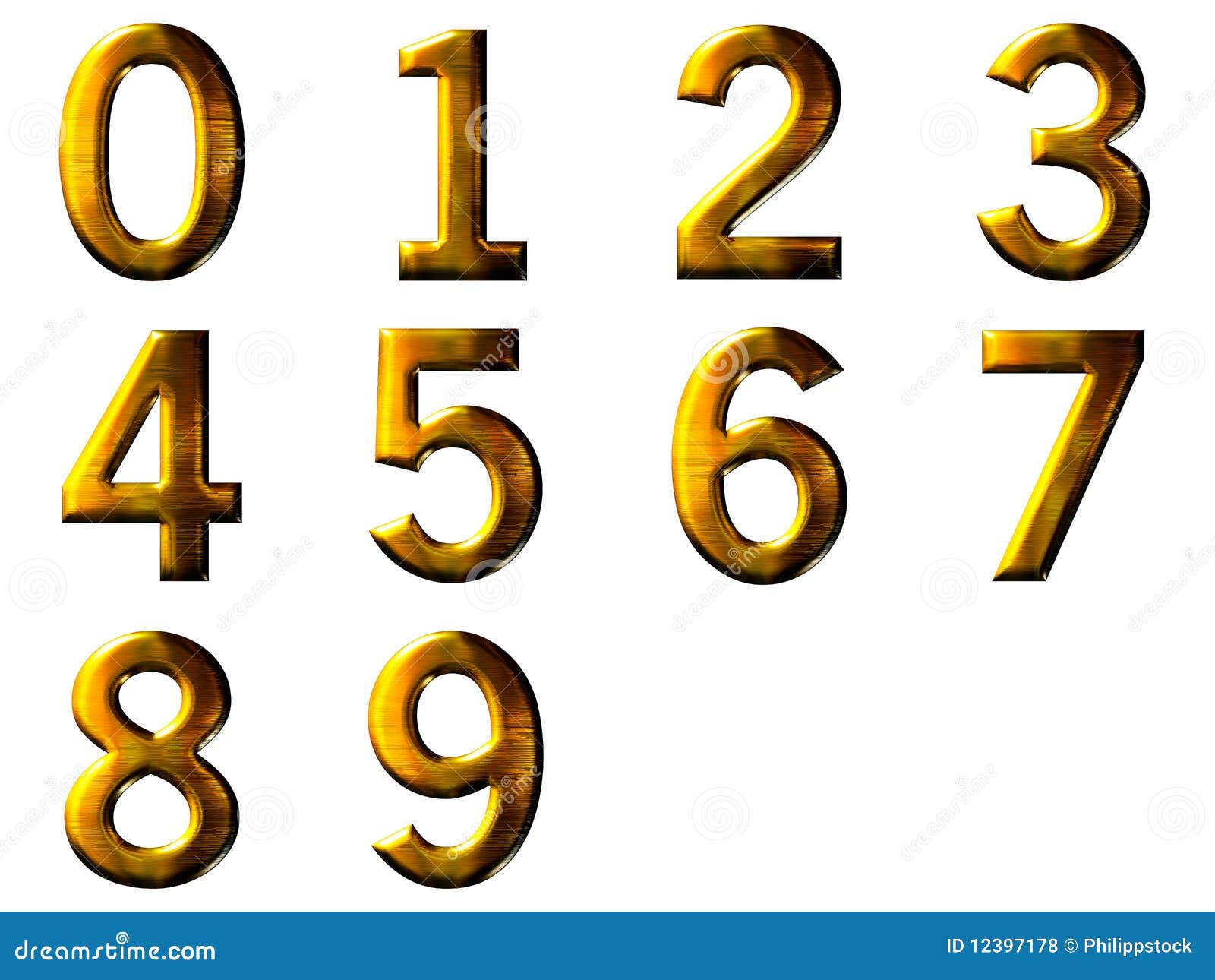 Золотистая 6 букв. 43 Metalic Digit.