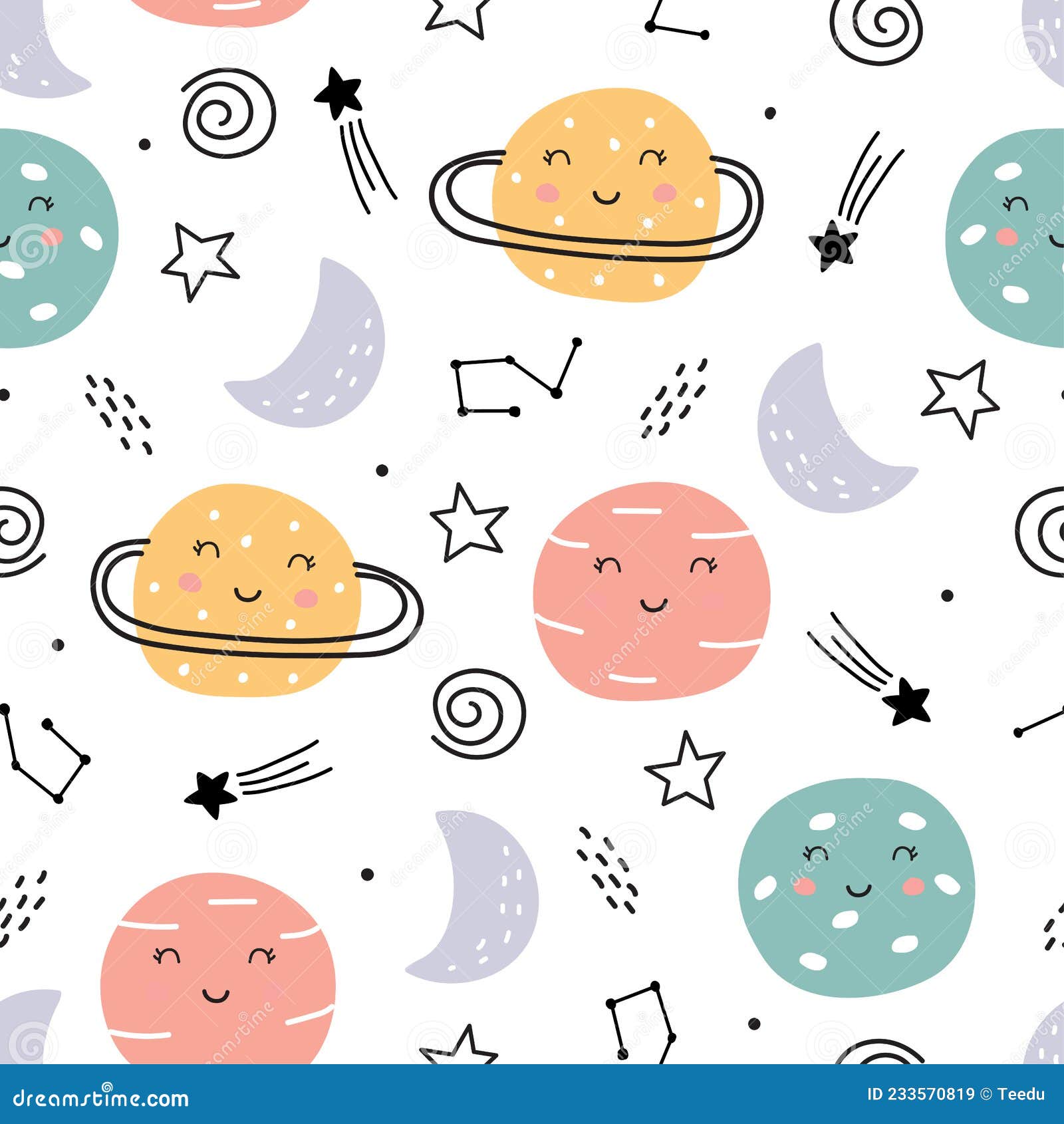 космический фон для детей планета планета незрячий дизайн в стиле мультфильмов Иллюстрация вектора - иллюстрации насчитывающей украшения, иллюстрация: 233570819