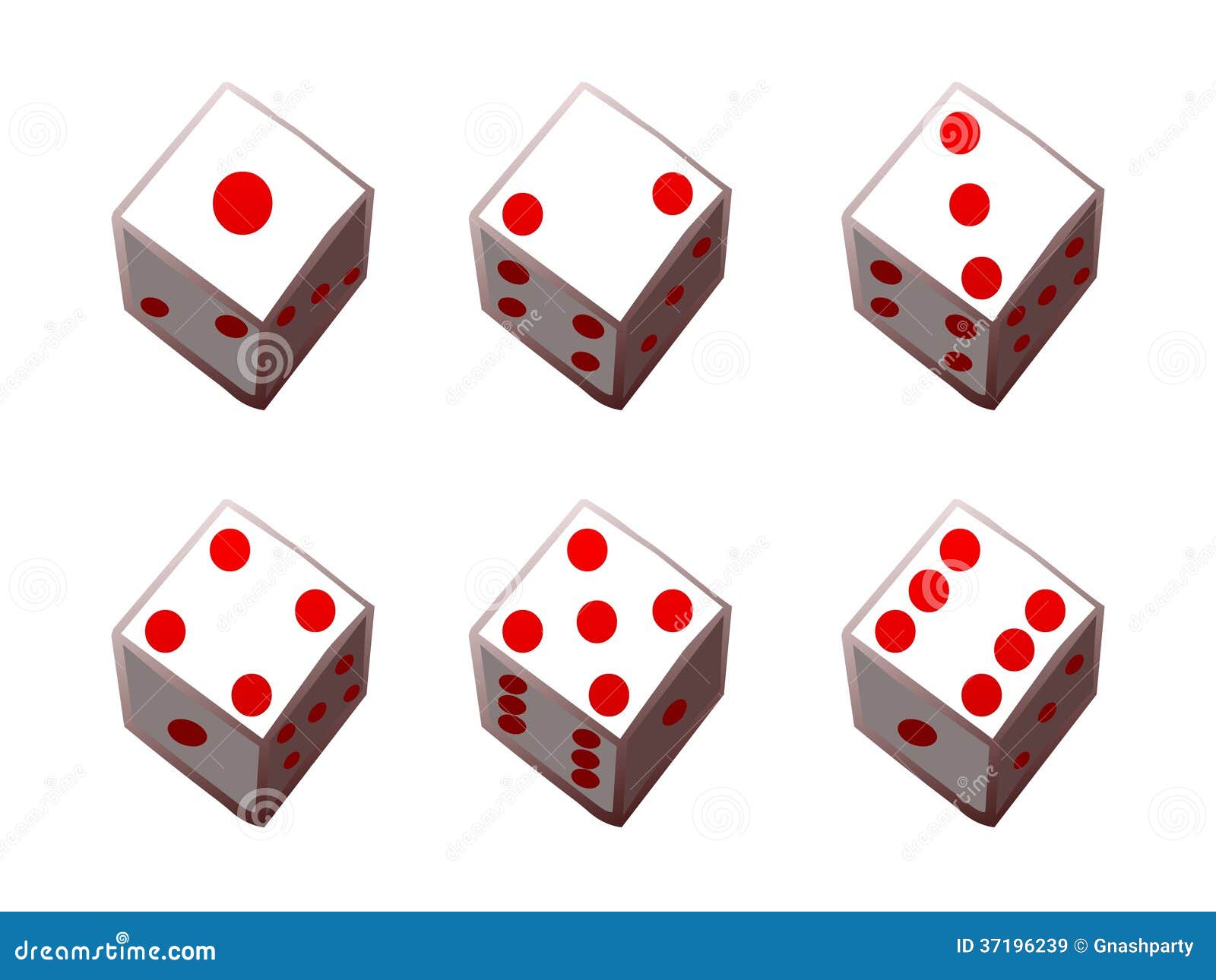 Игральный кубик картинка со всех сторон