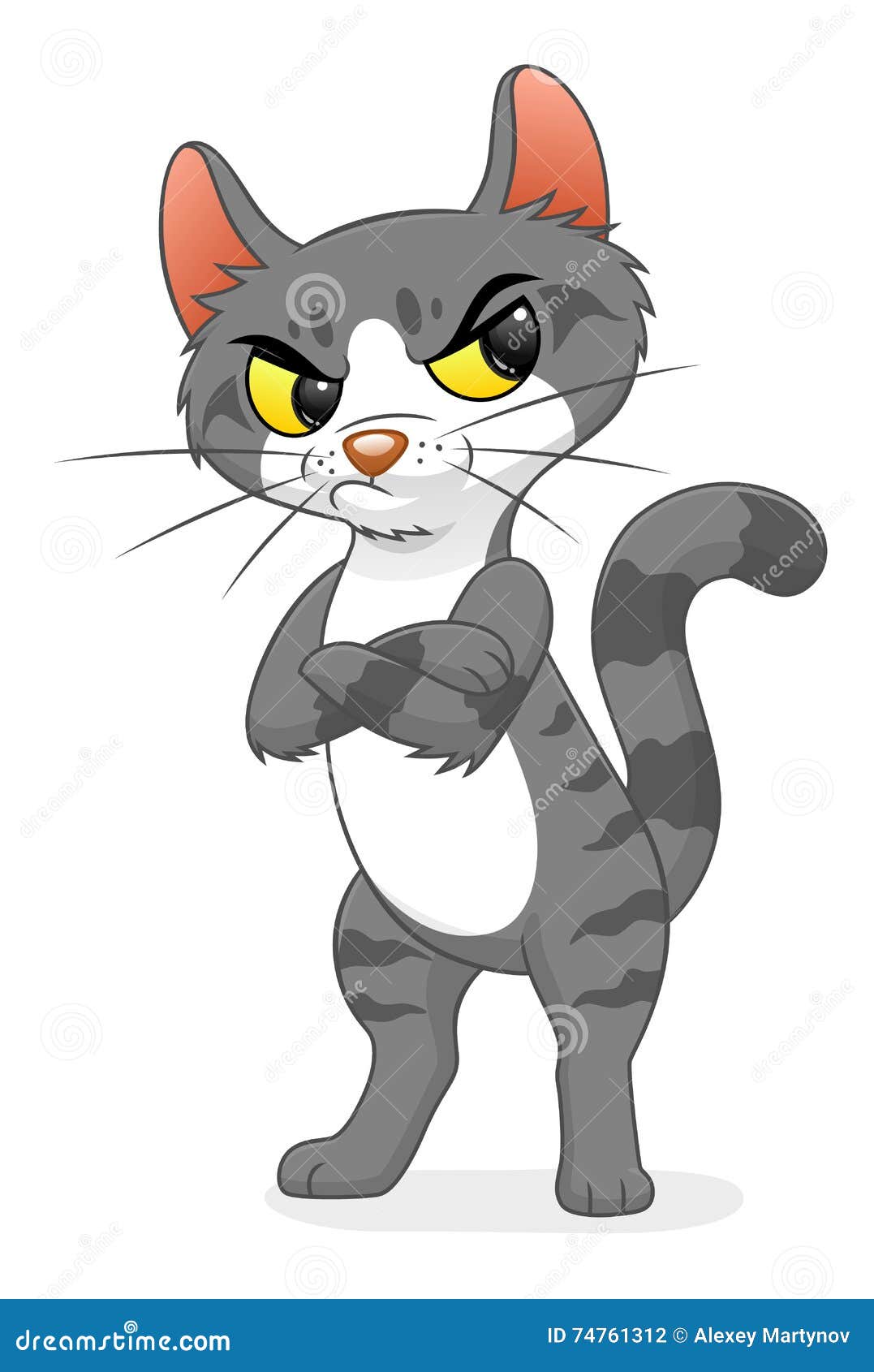 Красный мультяшный кот