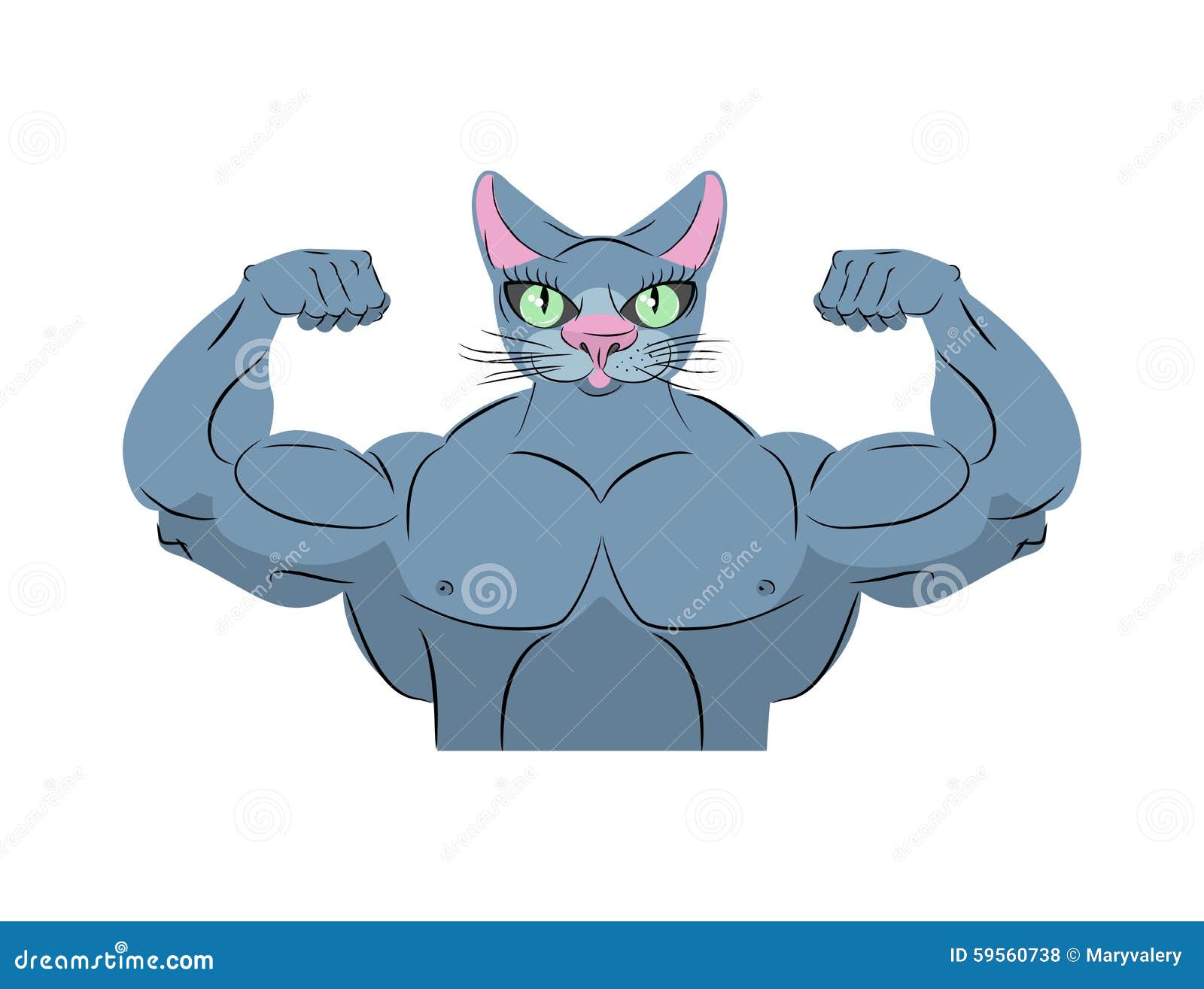 Кот бодибилдер