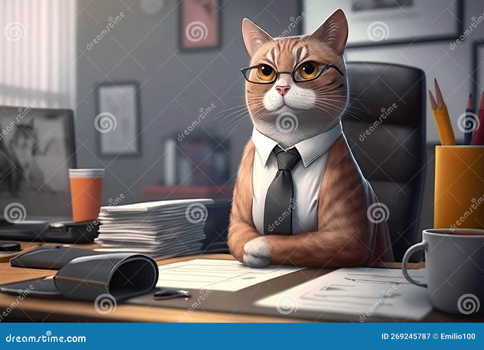 Деловой кот