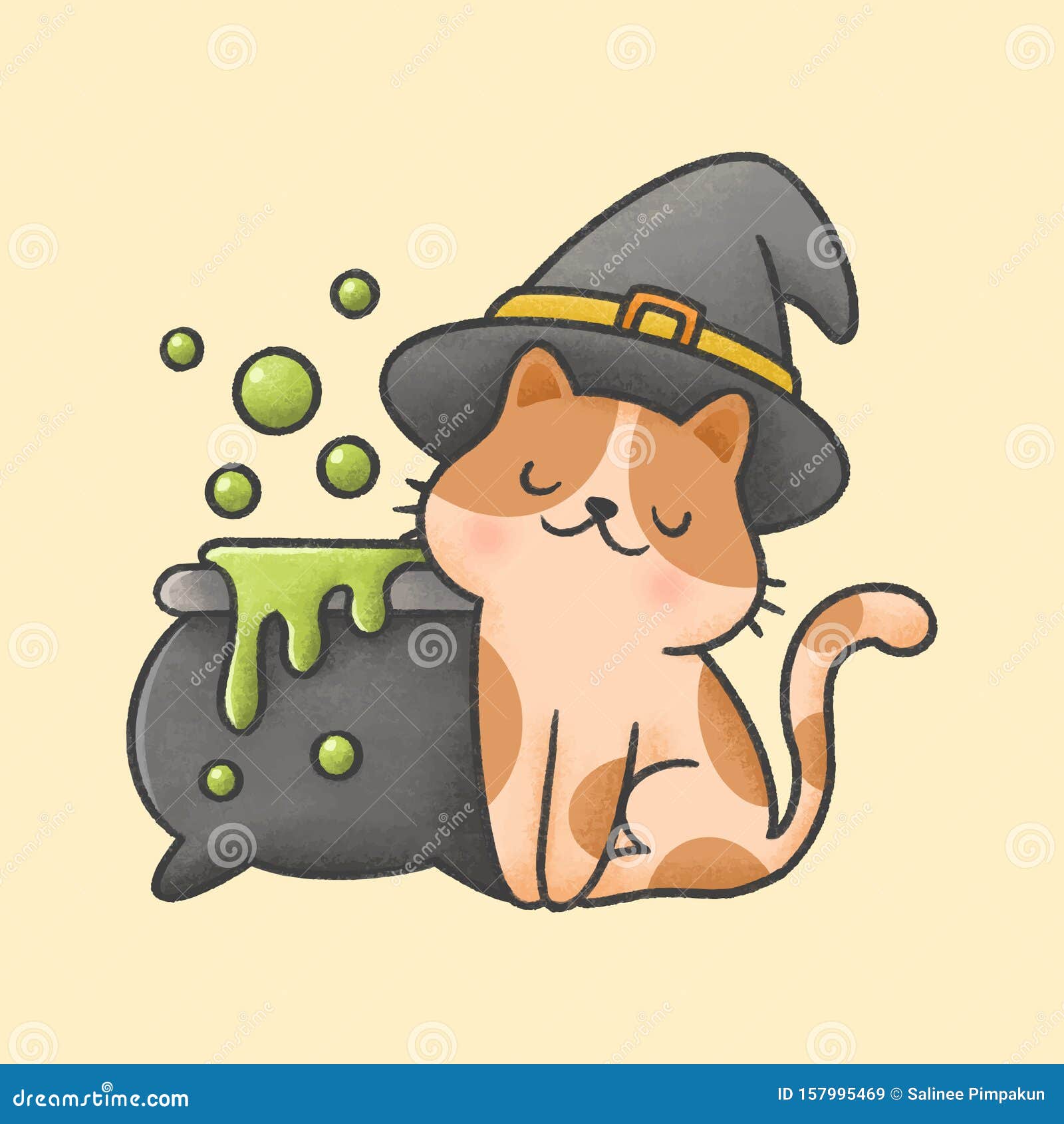 Кот под шляпой рисунок