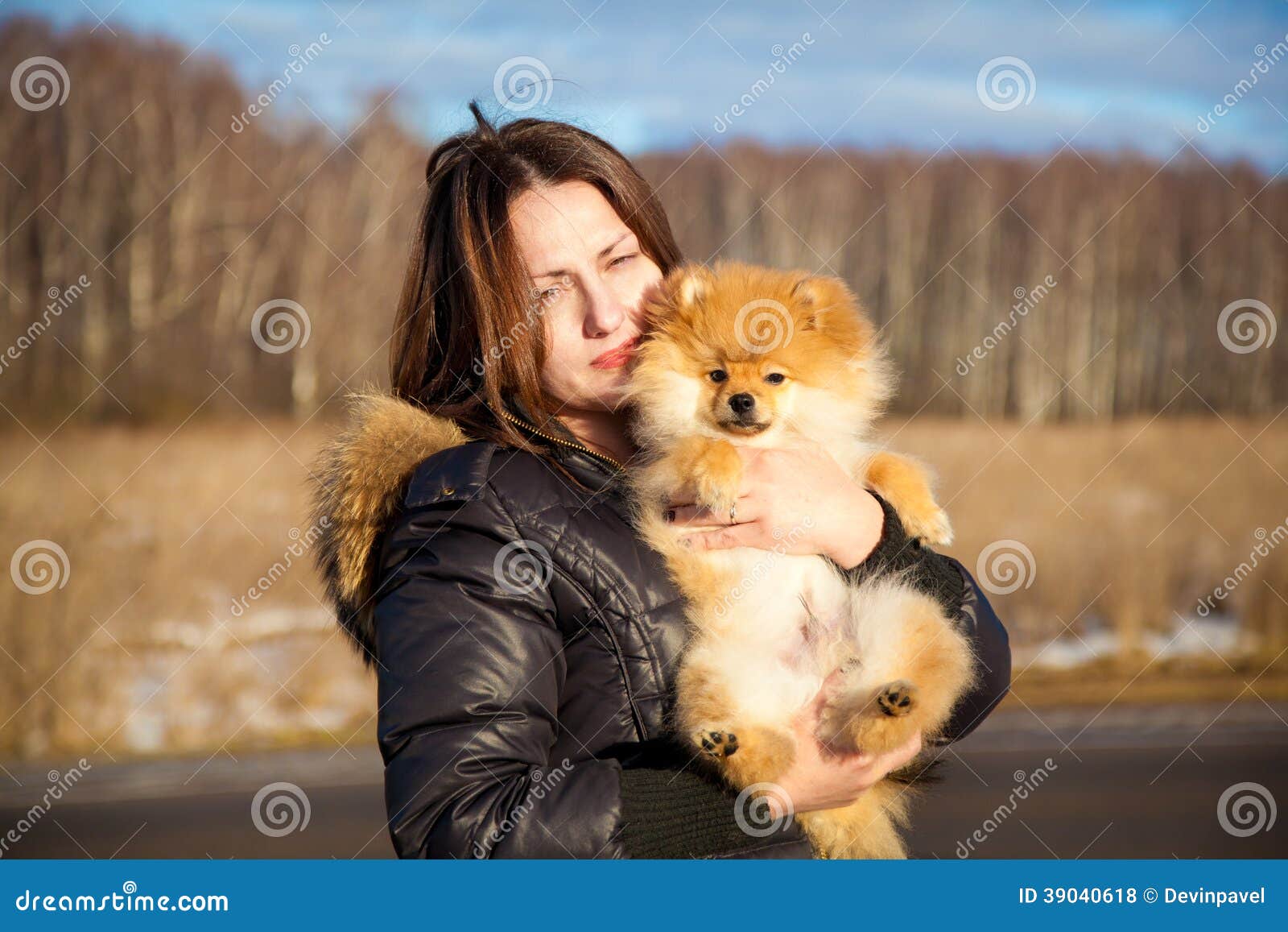 Фотосессия со шпицем