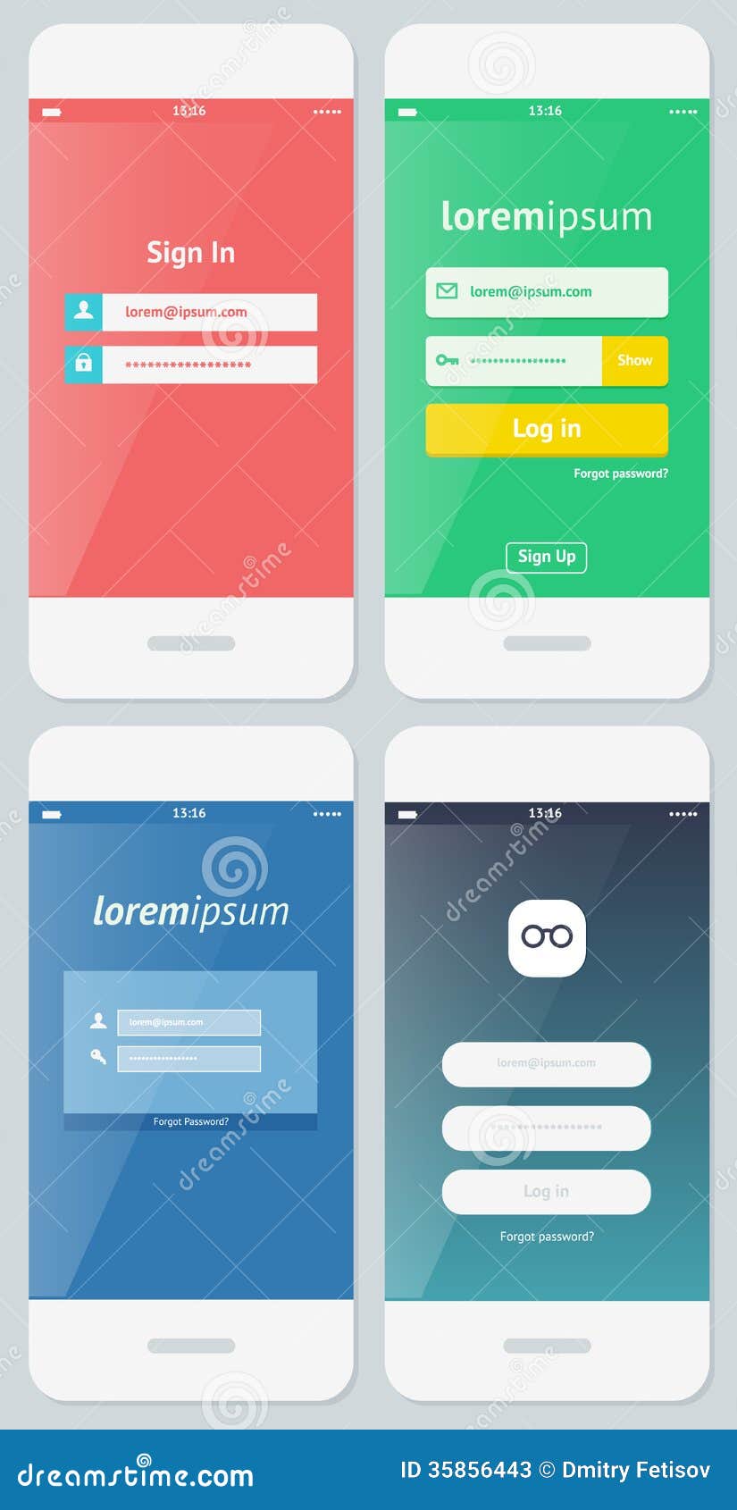 Красивые примеры форм имени пользователя для Apps Иллюстрация вектора -  иллюстрации насчитывающей иконы, пластмасса: 35856443