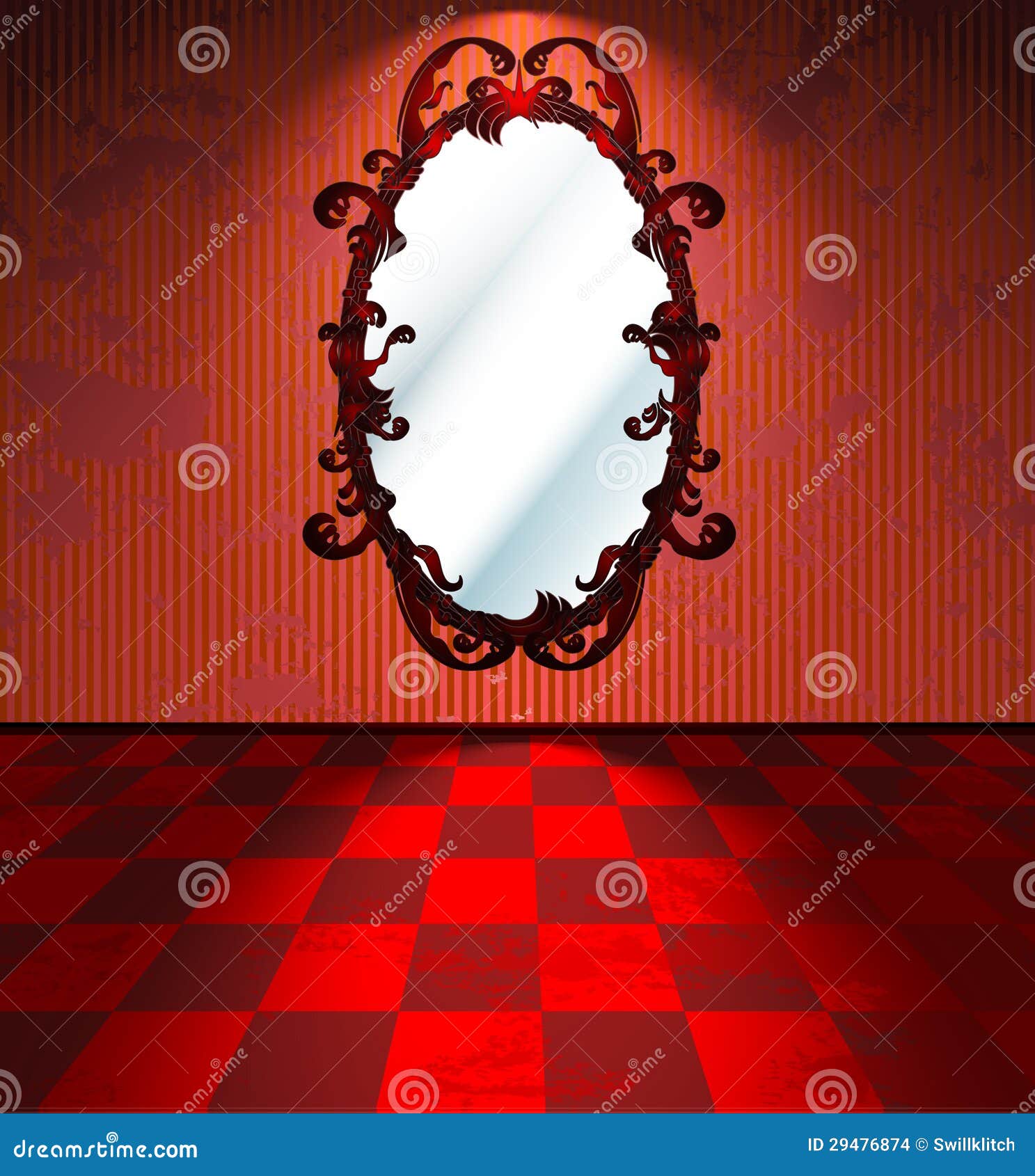 Фон с зеркалом