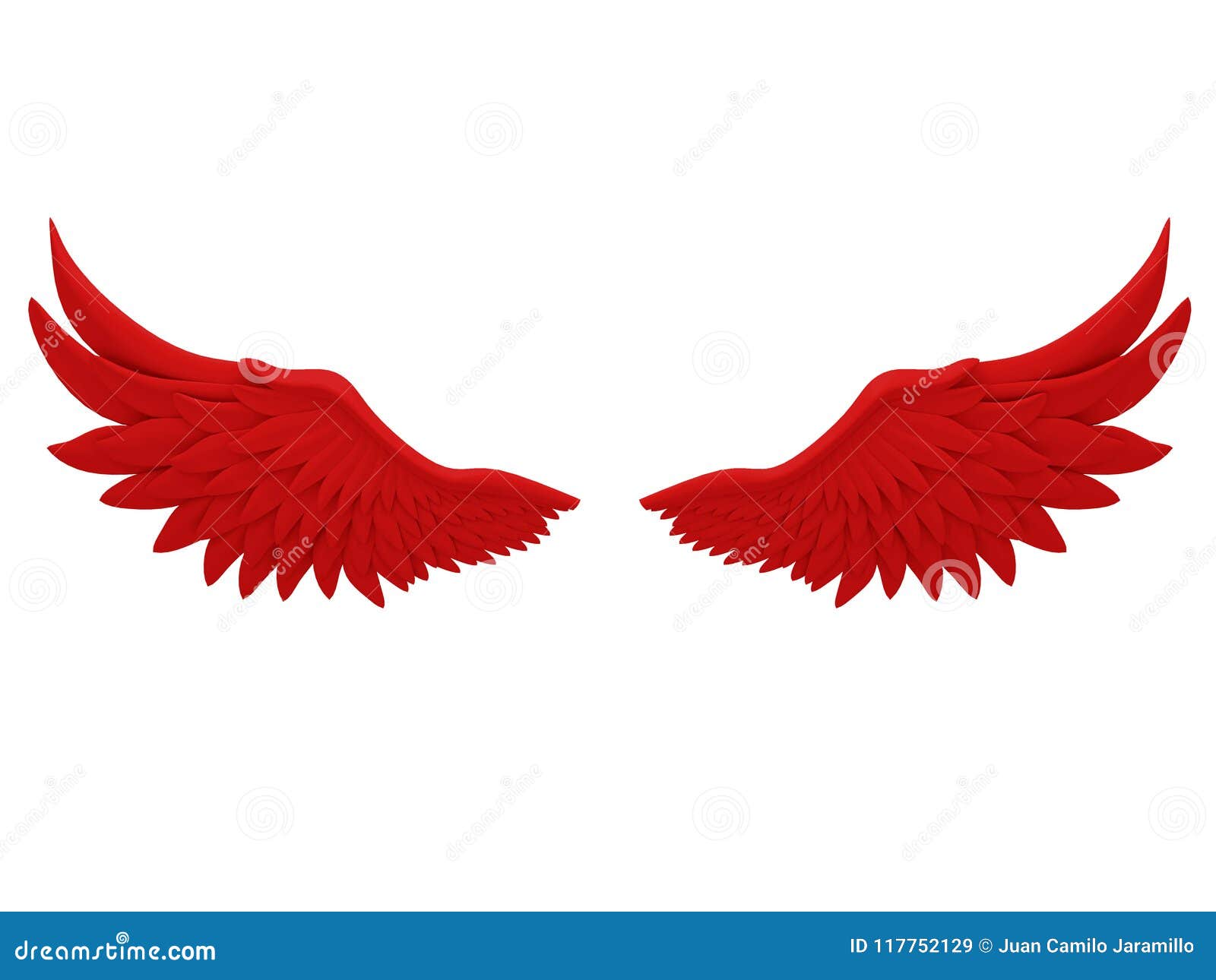 Синие и красные крылья