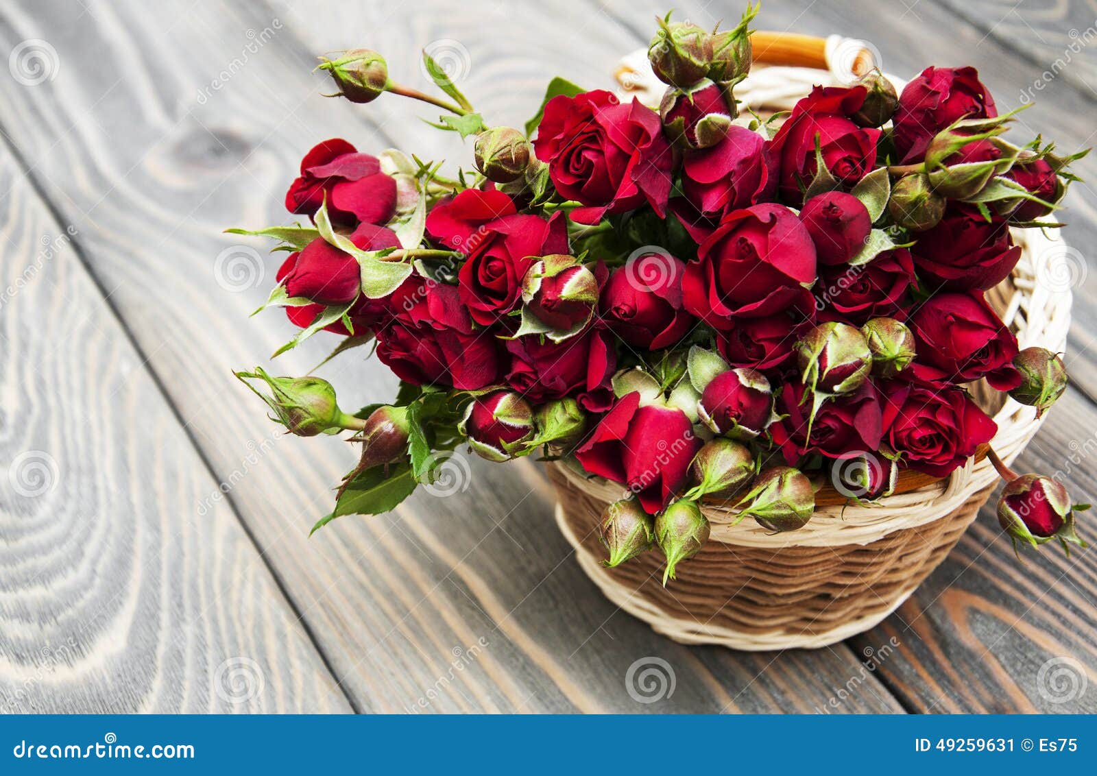 Розы В Корзине Фото