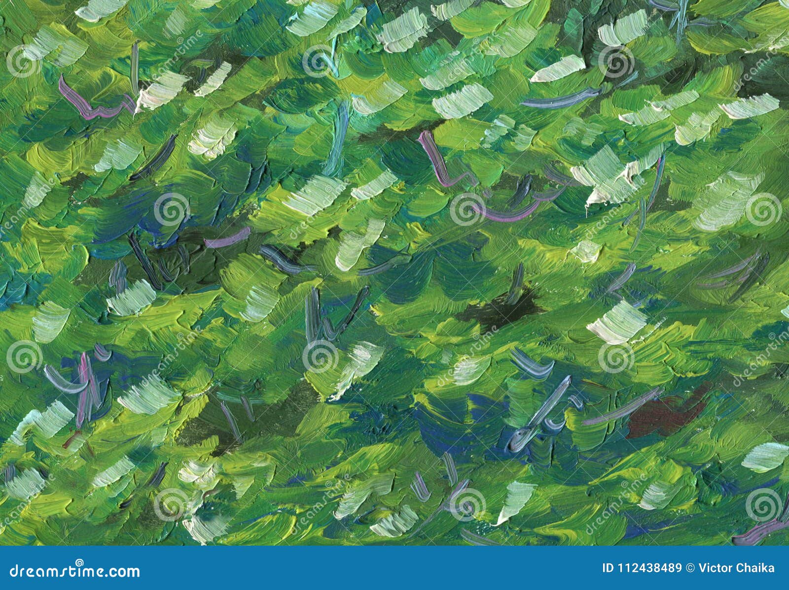 Красочная абстрактная текстура картины маслом листвы дерева Иллюстрация  штока - иллюстрации насчитывающей краска, цвет: 112438489