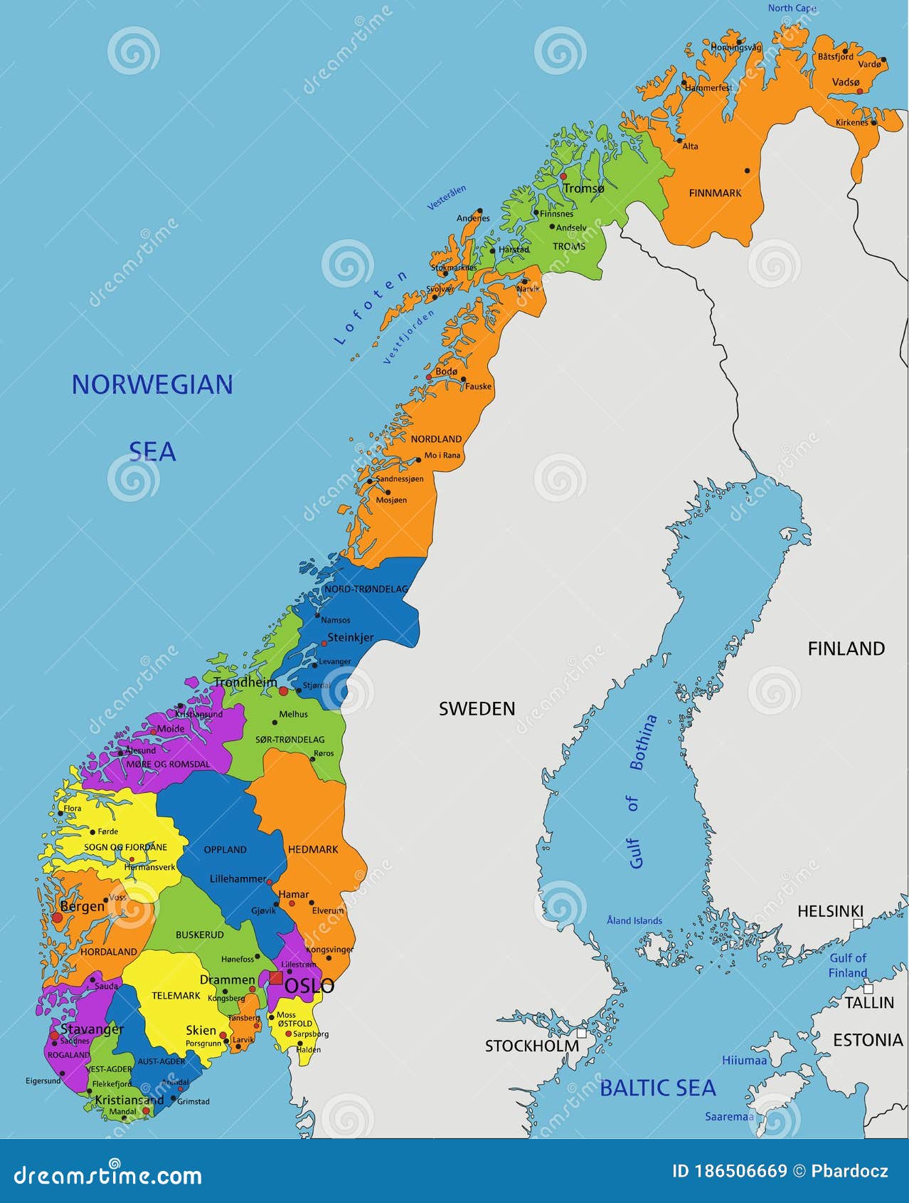 Красочная карта Норвегии политическая с четко назначенными разделеннымислоями. Иллюстрация вектора - иллюстрации насчитывающей слои,сопоставление: 186506669