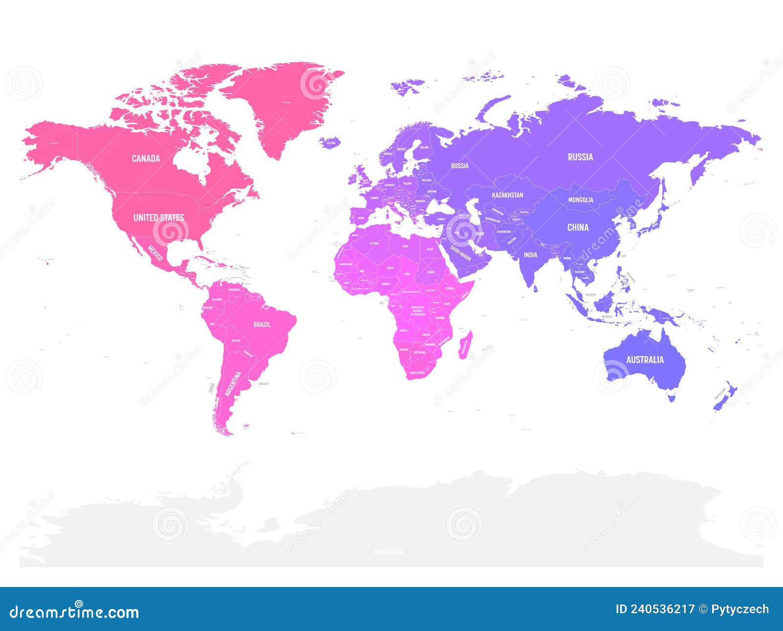 красочная политическая карта мира Иллюстрация вектора - иллюстрациинасчитывающей самомоднейше, антенны: 240536217