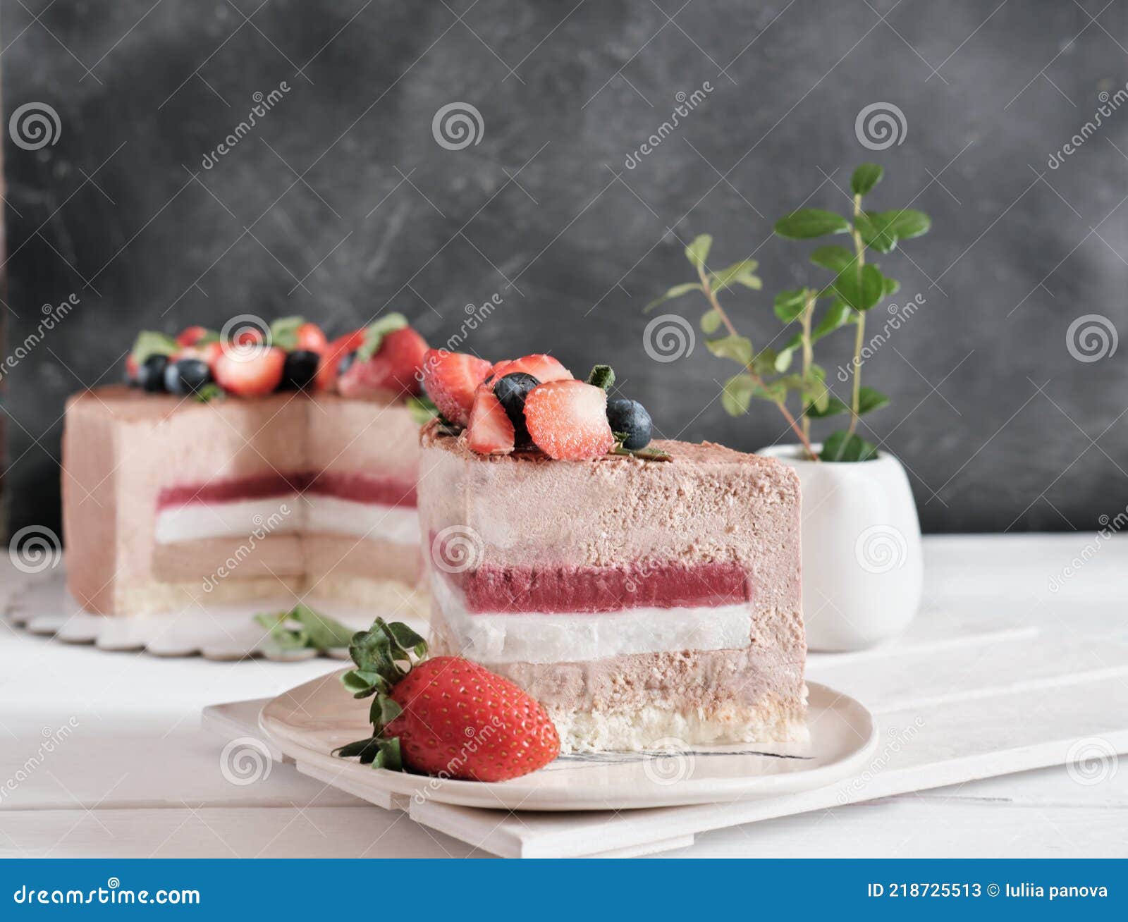 Торт кусок со срезом