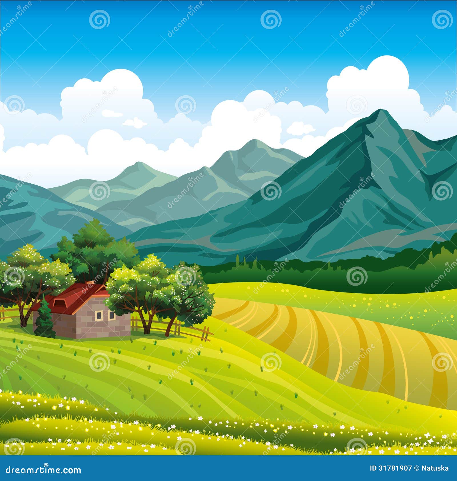 Село вектор