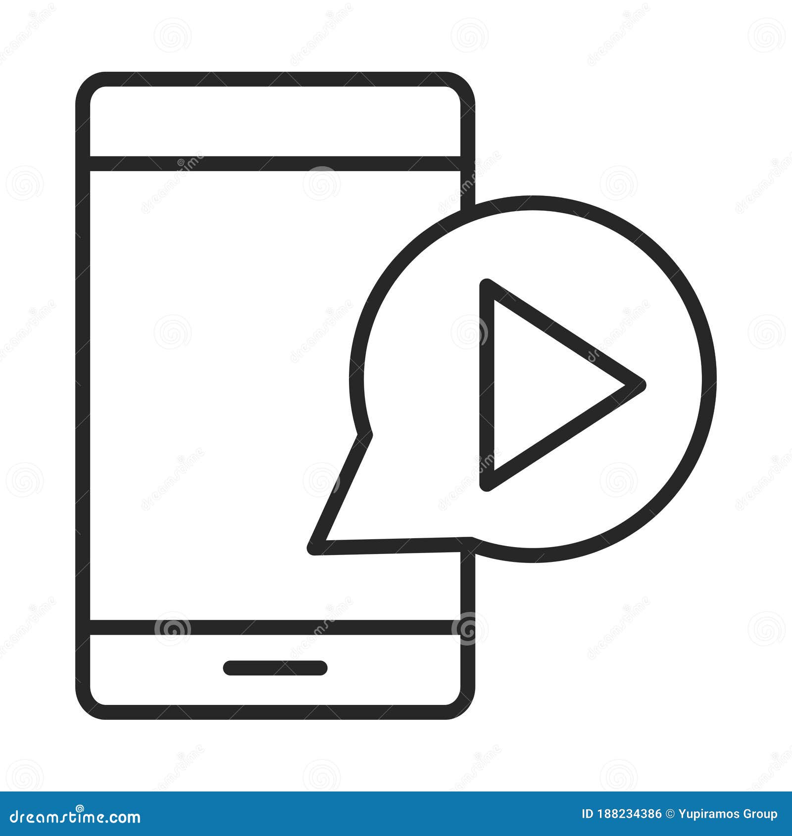 Линия значок устройства технологии мобильного телефона или смартфона видео  игры кнопки электронной стиля Иллюстрация вектора - иллюстрации  насчитывающей тонко, телефон: 188234386