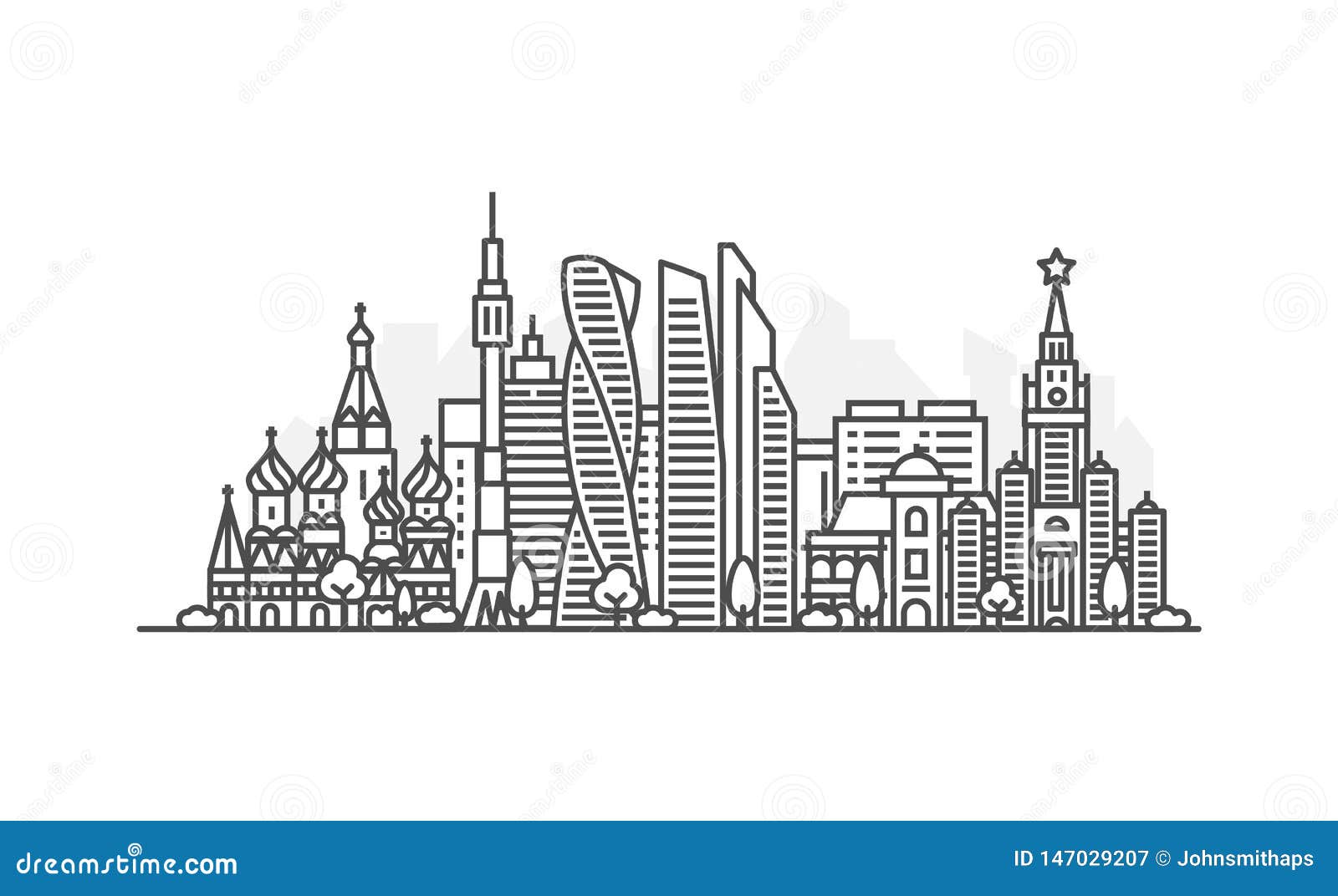 Силуэты городов россии черно белые