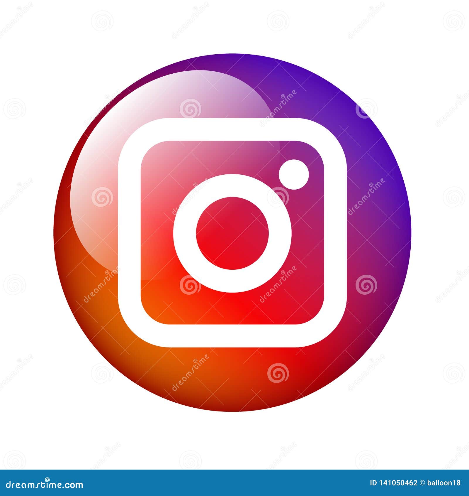 Логотип Instagram Значков Редакционное Фотография. Иллюстрации.
