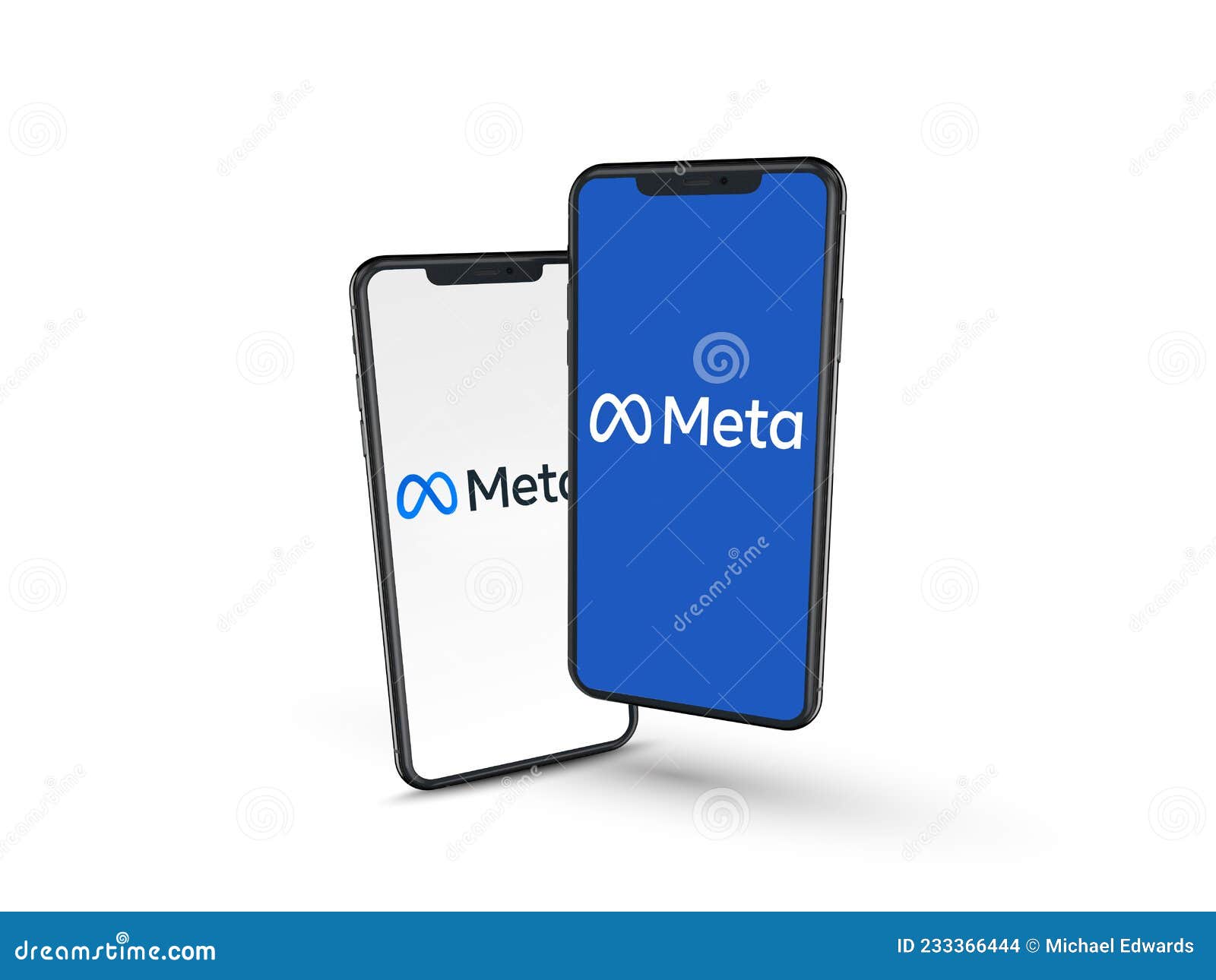 логотип Meta на экране мобильного телефона. Meta - это новый логотип и  фирменная марка Facebook Редакционное Стоковое Изображение - изображение  насчитывающей компания, экран: 233366444