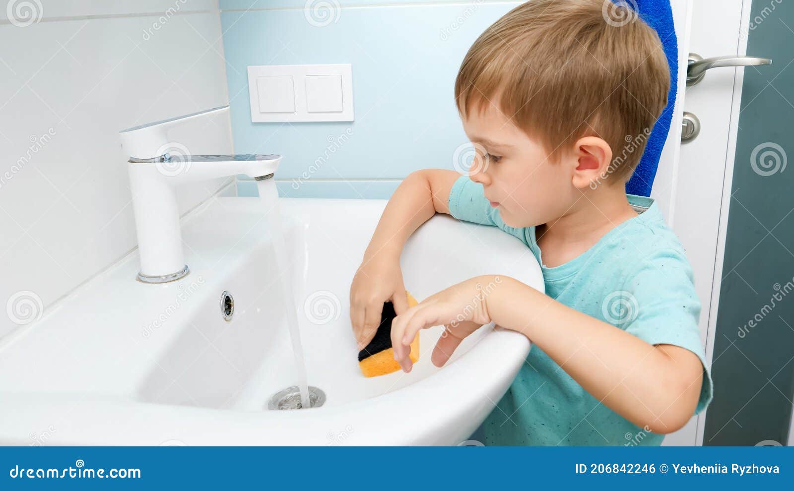 Boys washing