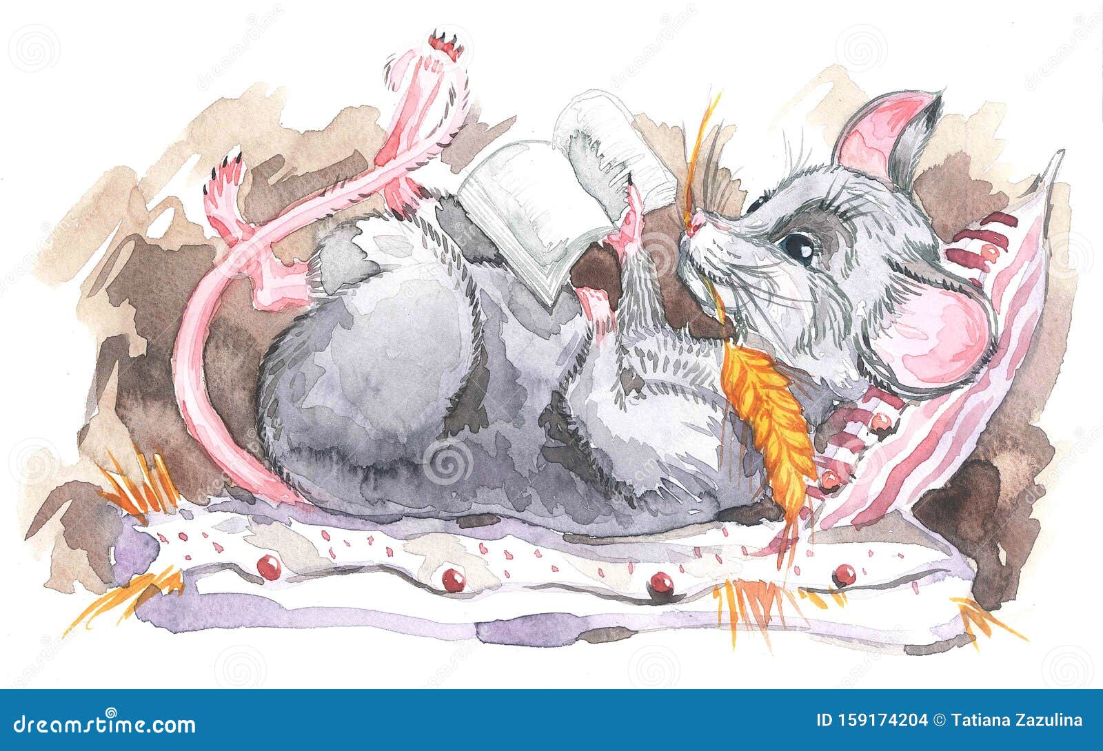 Серая мышь читать полностью. Крыса акварелью. Мышка иллюстрация акварель. Мыши сиди акварель. Мышка зимняя иллюстрация акварель.