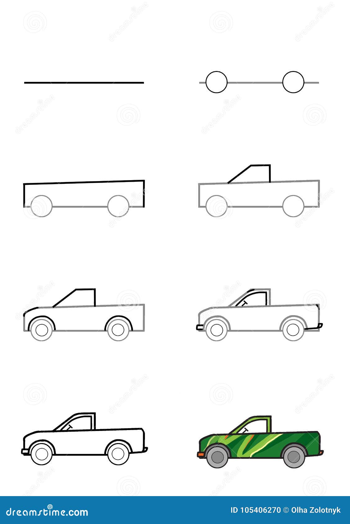 Машинка начала прыгать. Машины для рисования. Рисование автомобиля. Схема рисования машины. Этапы рисования машины.