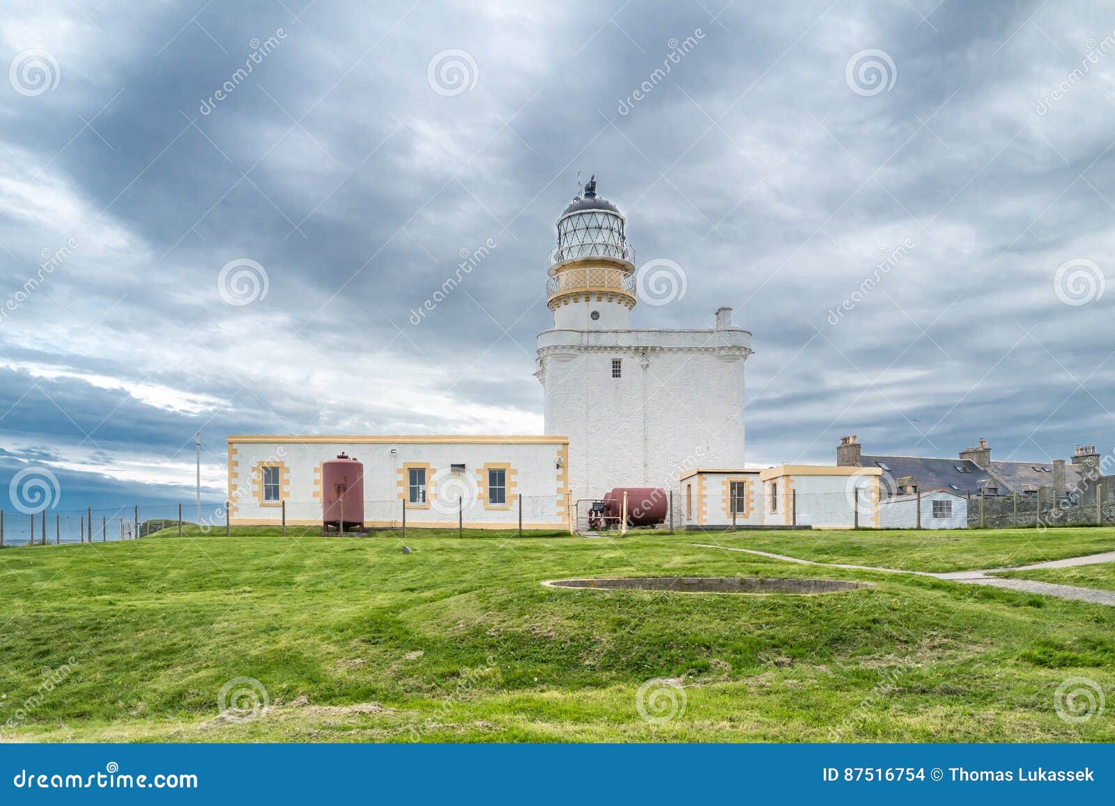 Маяк В Fraserburgh, Шотландии Стоковое Фото - Изображение.