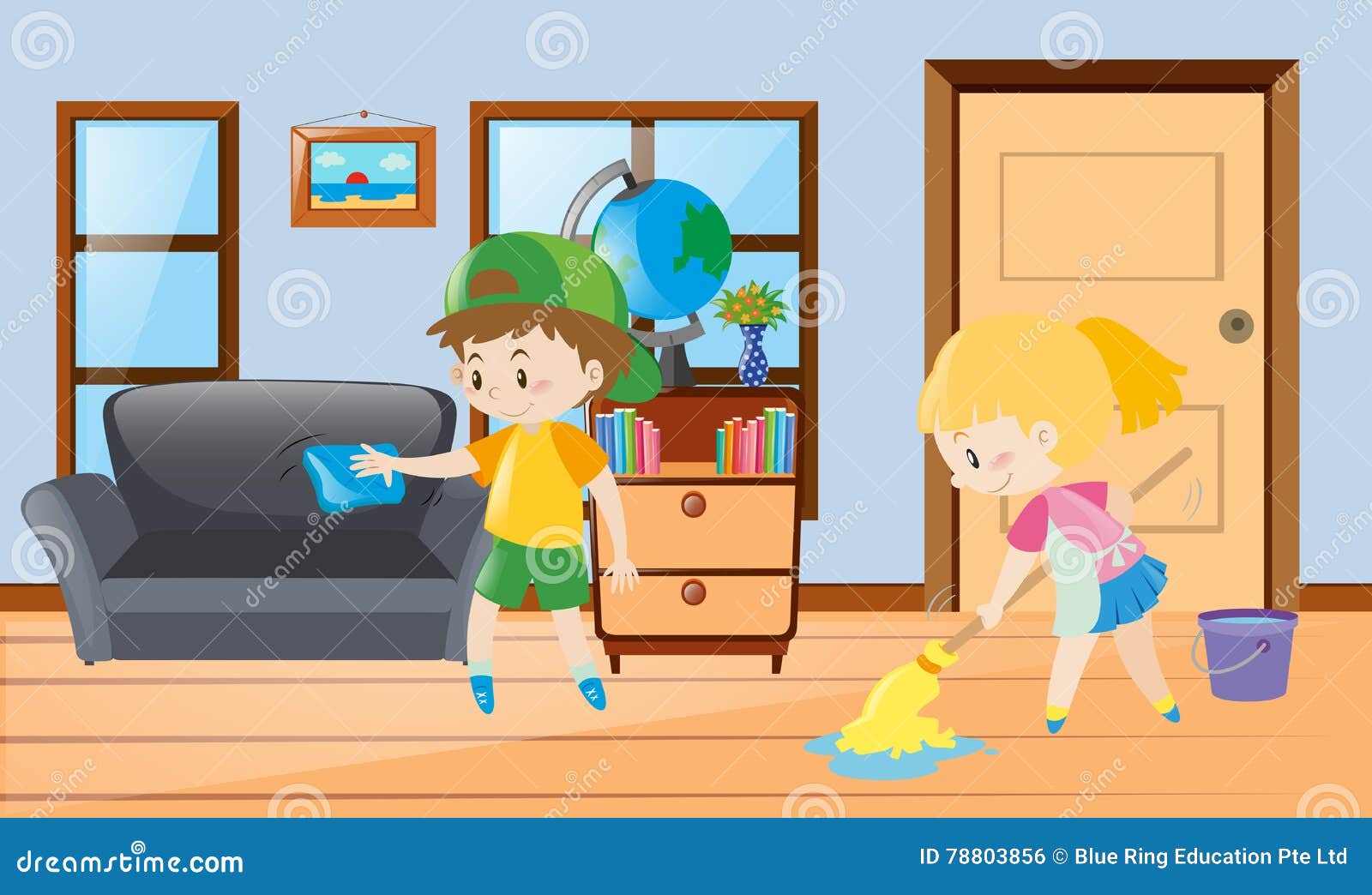 I were cleaning the house. Ребенок убирает в комнате. Мальчик и девочка убираются. Уборка в комнате для детей. Убираться в доме мультяшная.
