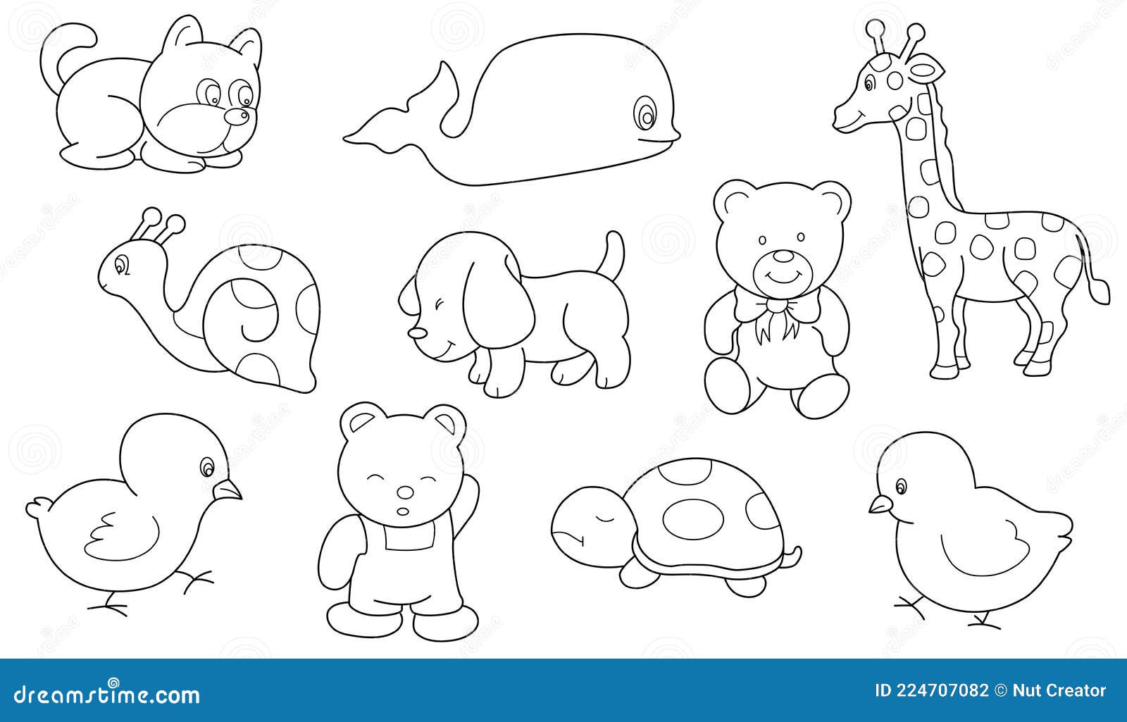 Outline wild animal Royalty Free Vector Image - VectorStock