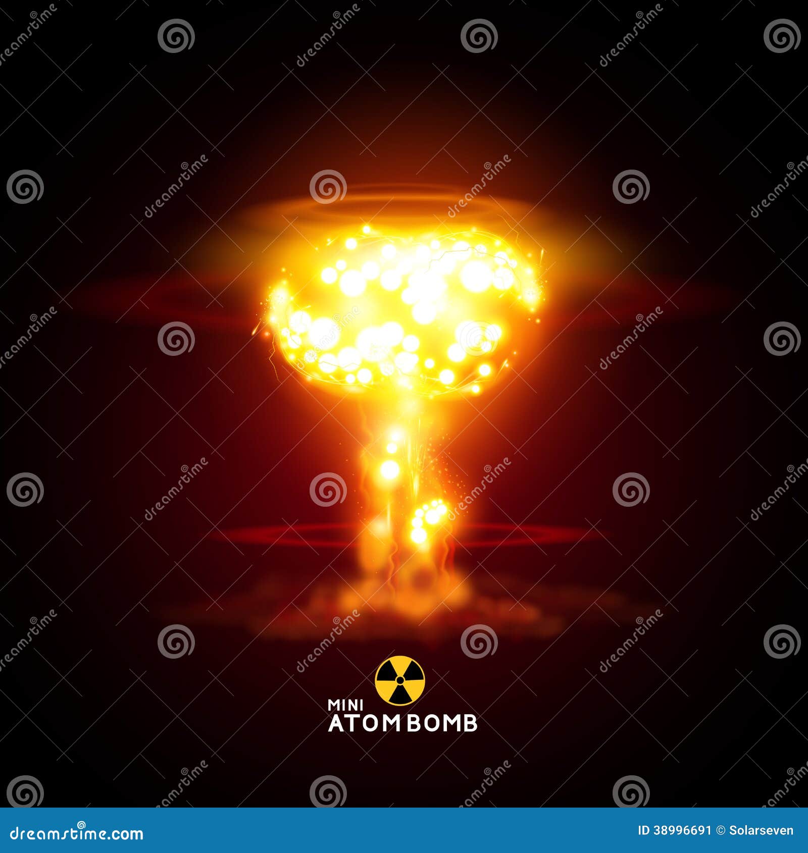 Бомба на зеленом фоне